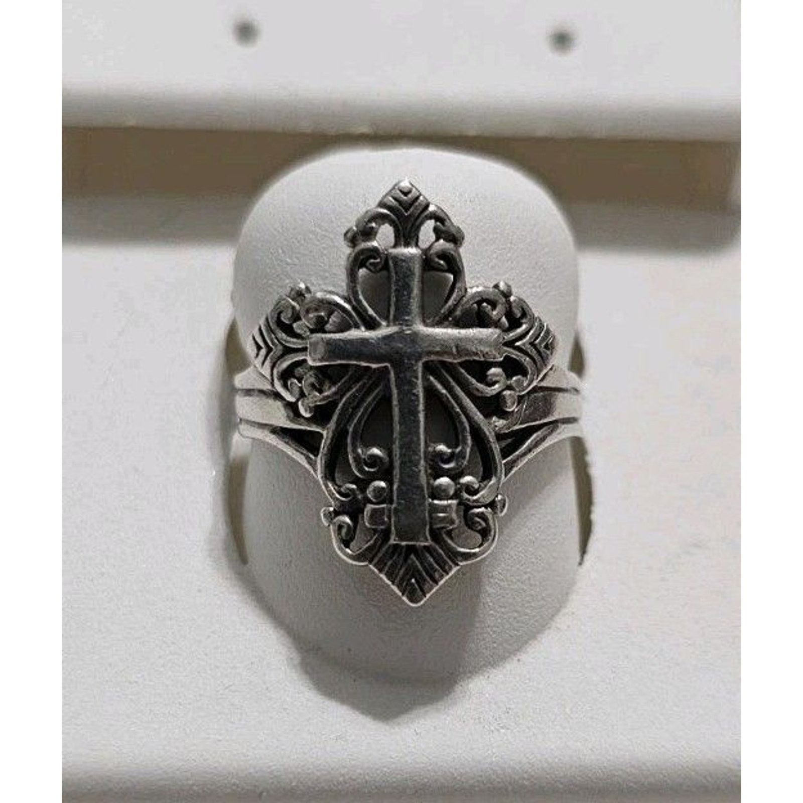Other Sterling Silver 925 Cross Ring Size 7 Size ONE SIZE - 1 Thumbnail