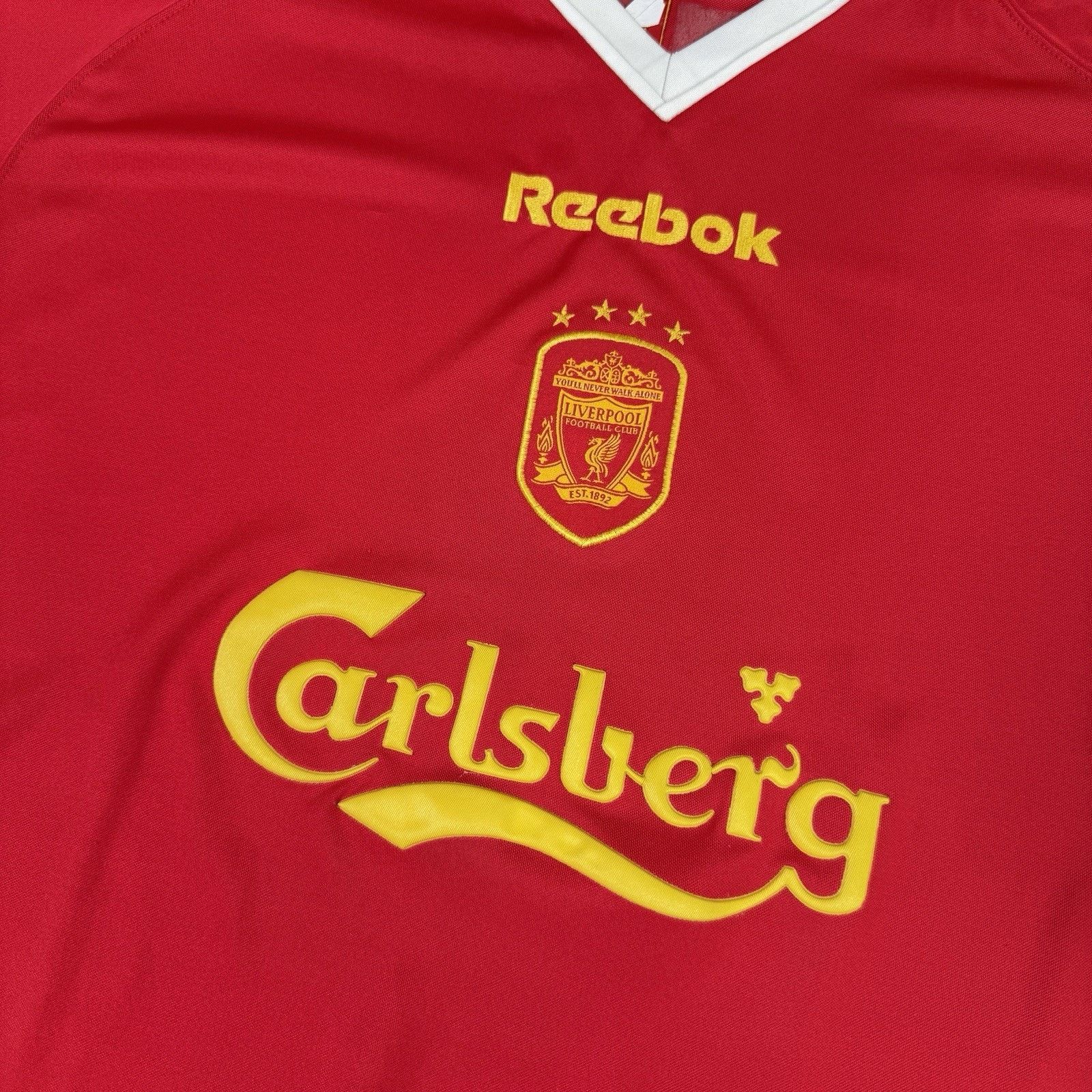 Reebok LIVERPOOL 2001/2003 HOME FOOTBALL SHIRT JERSEY REEBOK Size US XL / EU 56 / 4 - 8 Thumbnail
