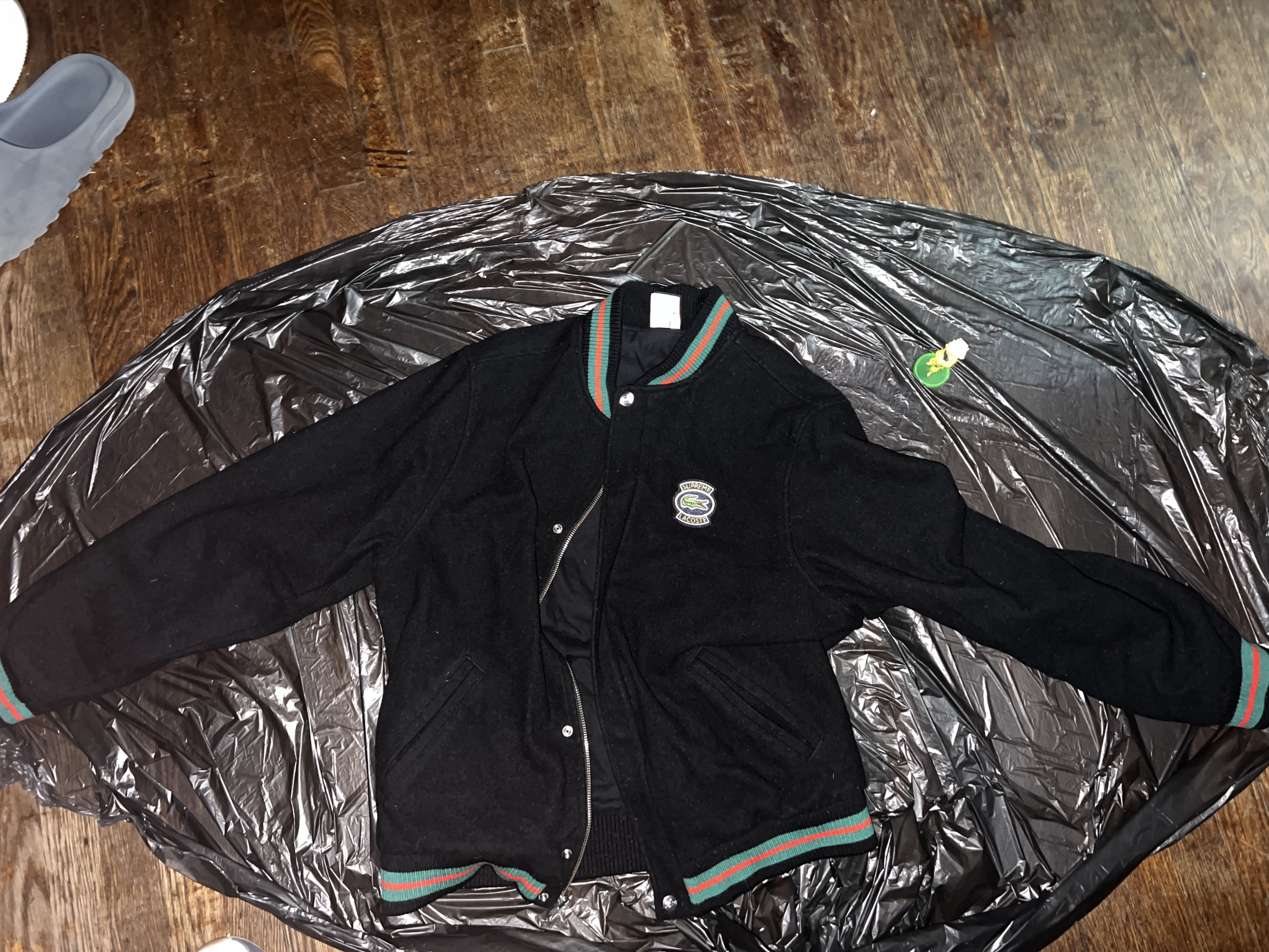 Lacoste × Supreme Supreme Lacoste Wool Varsity Jacket Size US M / EU 48-50 / 2 - 1 Thumbnail