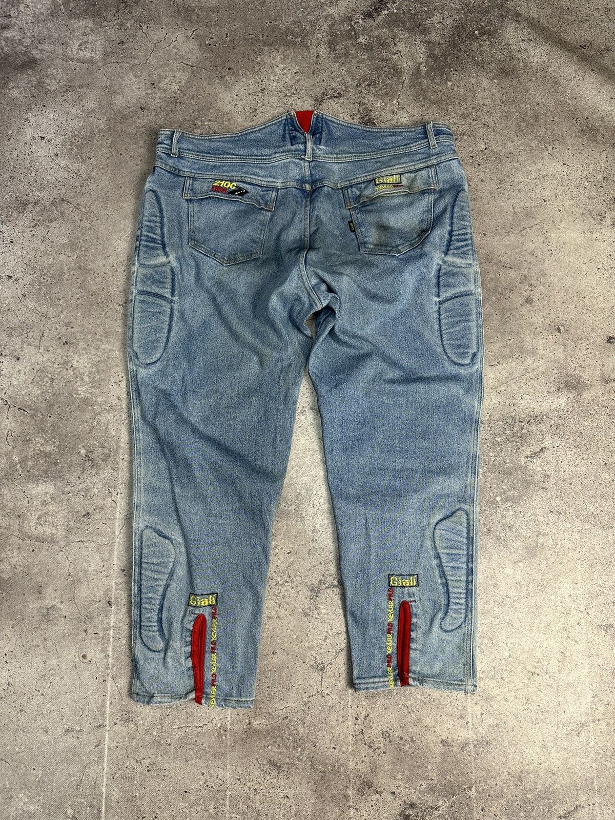 Other 🔥 Vintage Giali Rare Denim Motorcycle Denim Jeans Archival Size US 36 / EU 52 - 18 Thumbnail