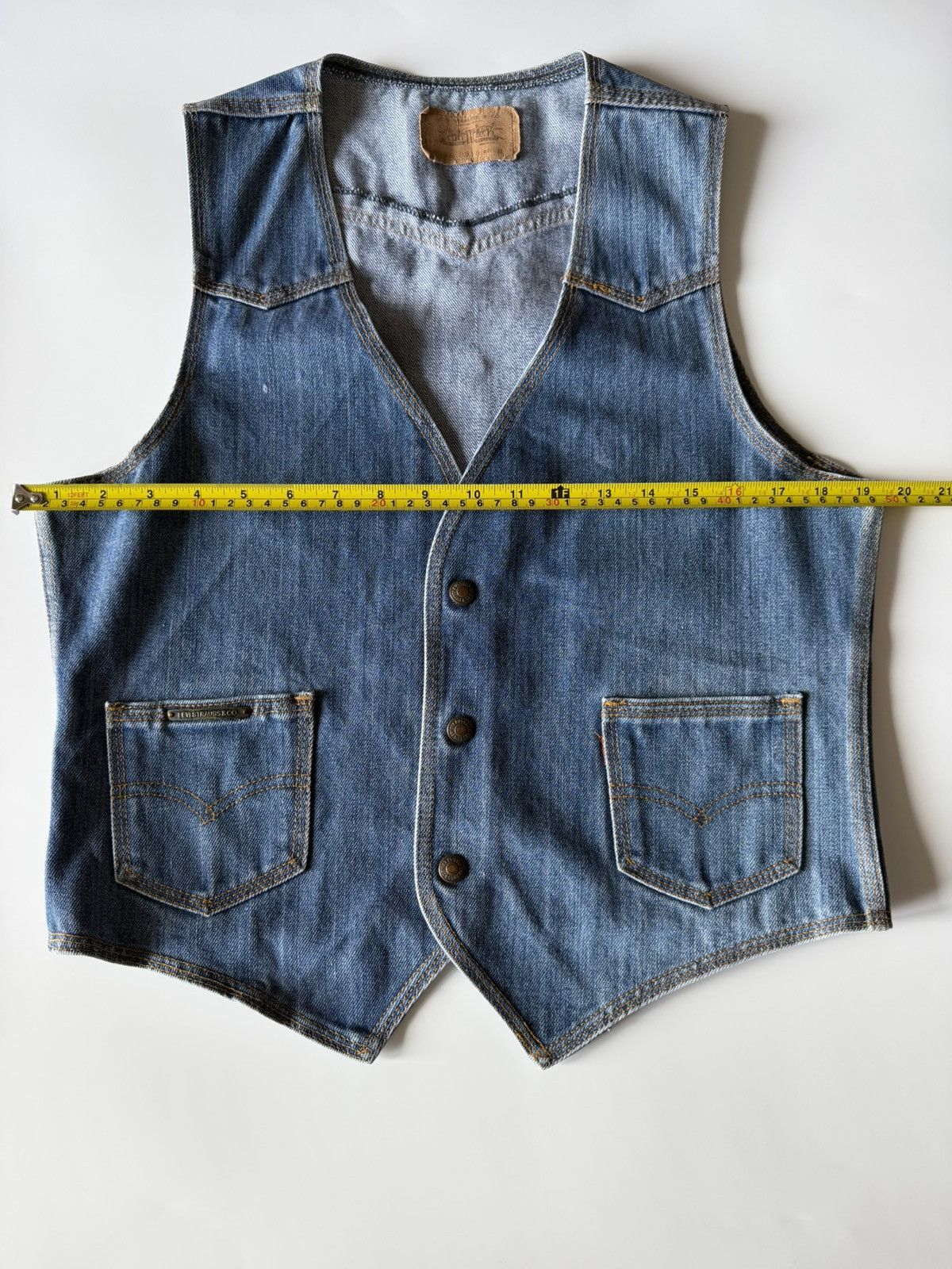 Levi's Vintage Clothing Levi’s vest jeans vintage Size 46R - 18 Thumbnail