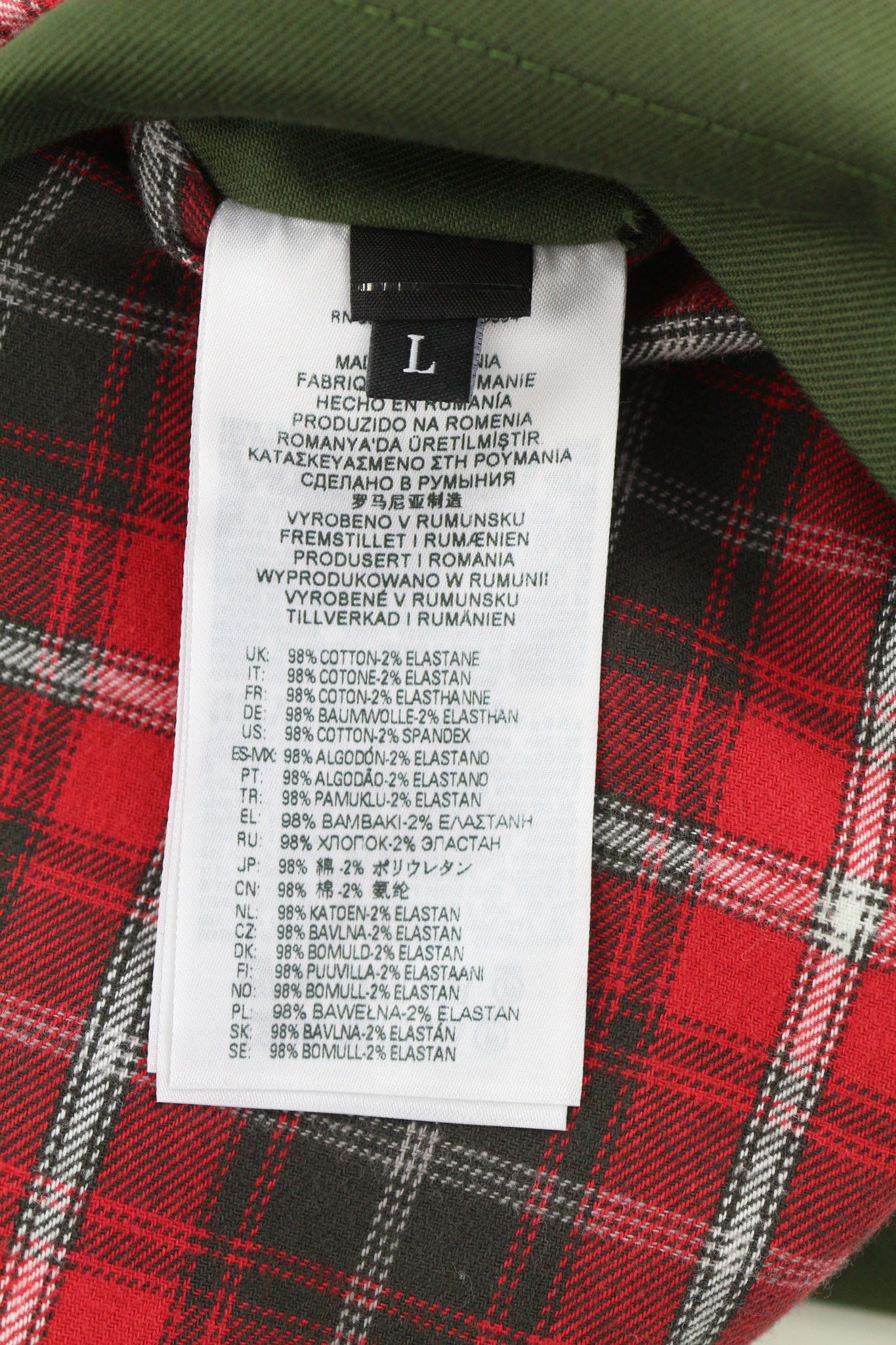 Diesel J-HARRY L Green Band Neck Plaid Lined Jacket 40029 Size US L / EU 52-54 / 3 - 10 Thumbnail