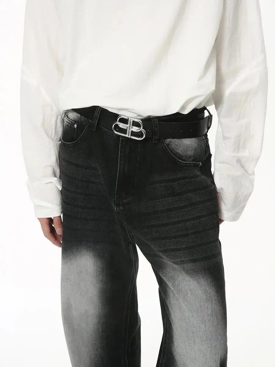Japanese Brand Retro loose wide leg high street jeans Size US 32 / EU 48 - 4 Thumbnail