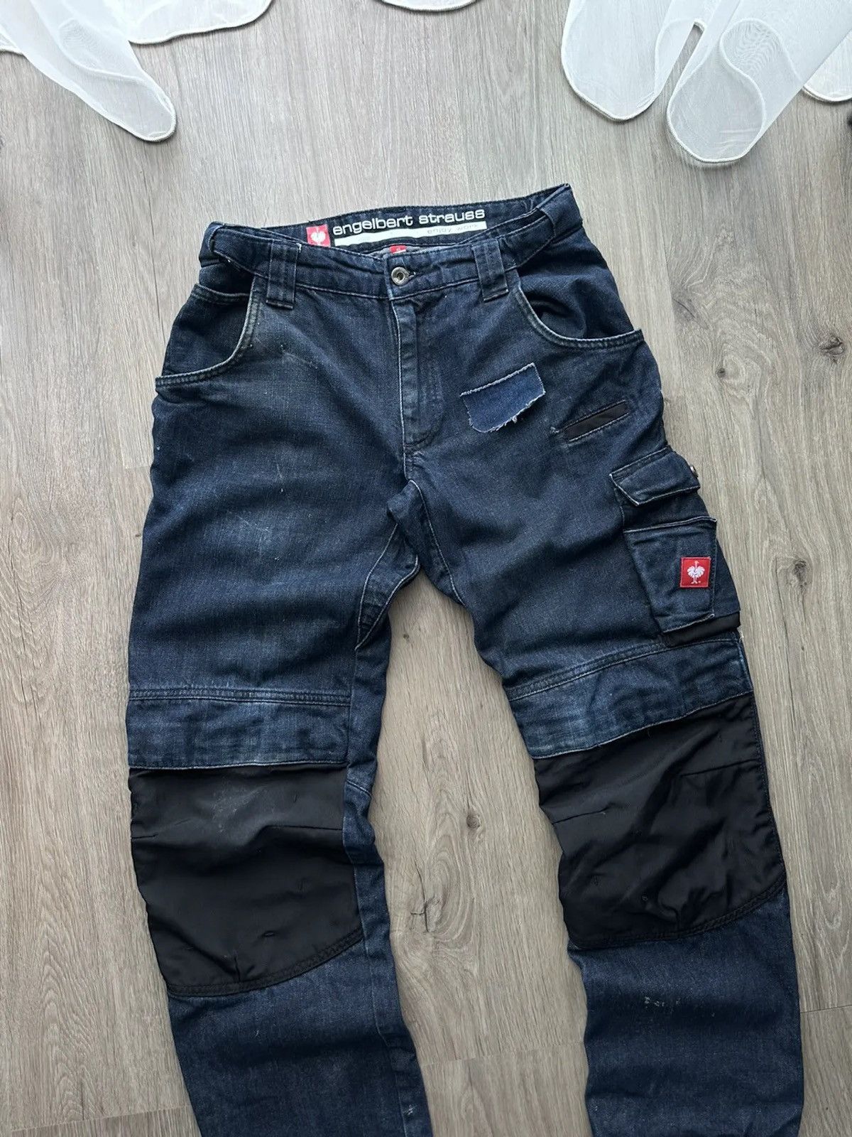 Vintage Engelbert Strauss Workwear Blue Pants