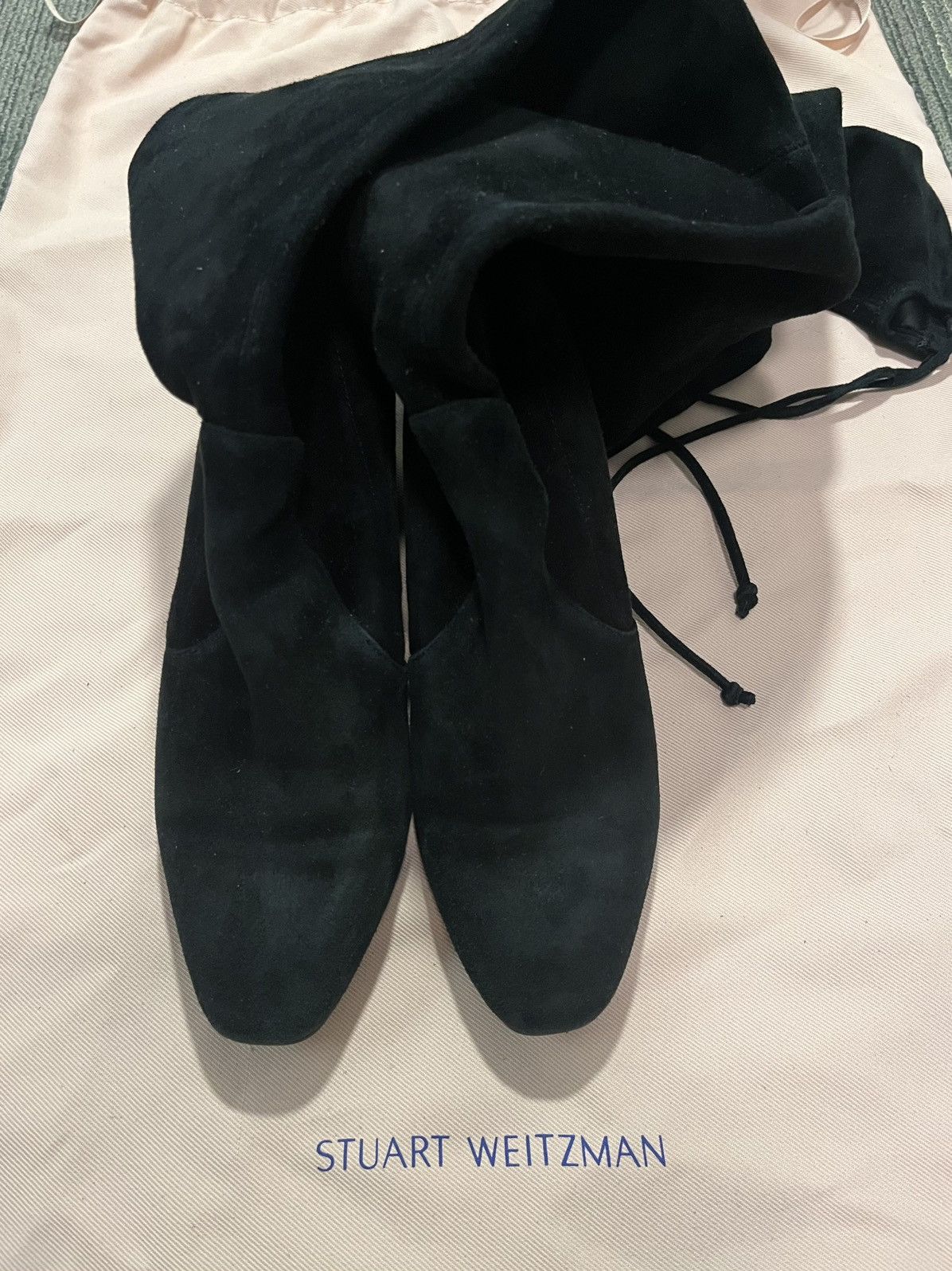 Stuart Weitzman Stuart Weitzman Black Suede Over-the-Knee Boots Size US 5 / IT 35 - 4 Thumbnail