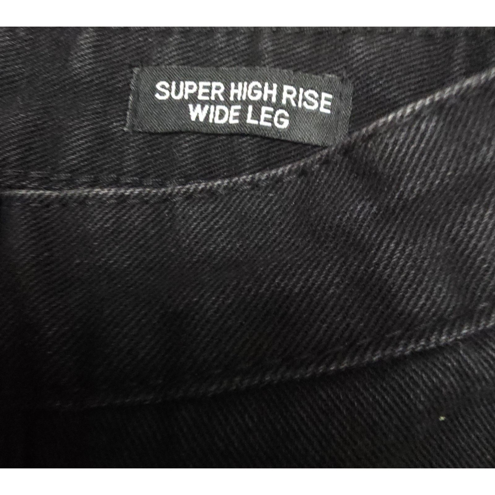 Other Skinny Fries Jeans Women's Super High Rise Baggy Wide Leg 0 Size 24" / US 00 / IT 34 - 10 Thumbnail