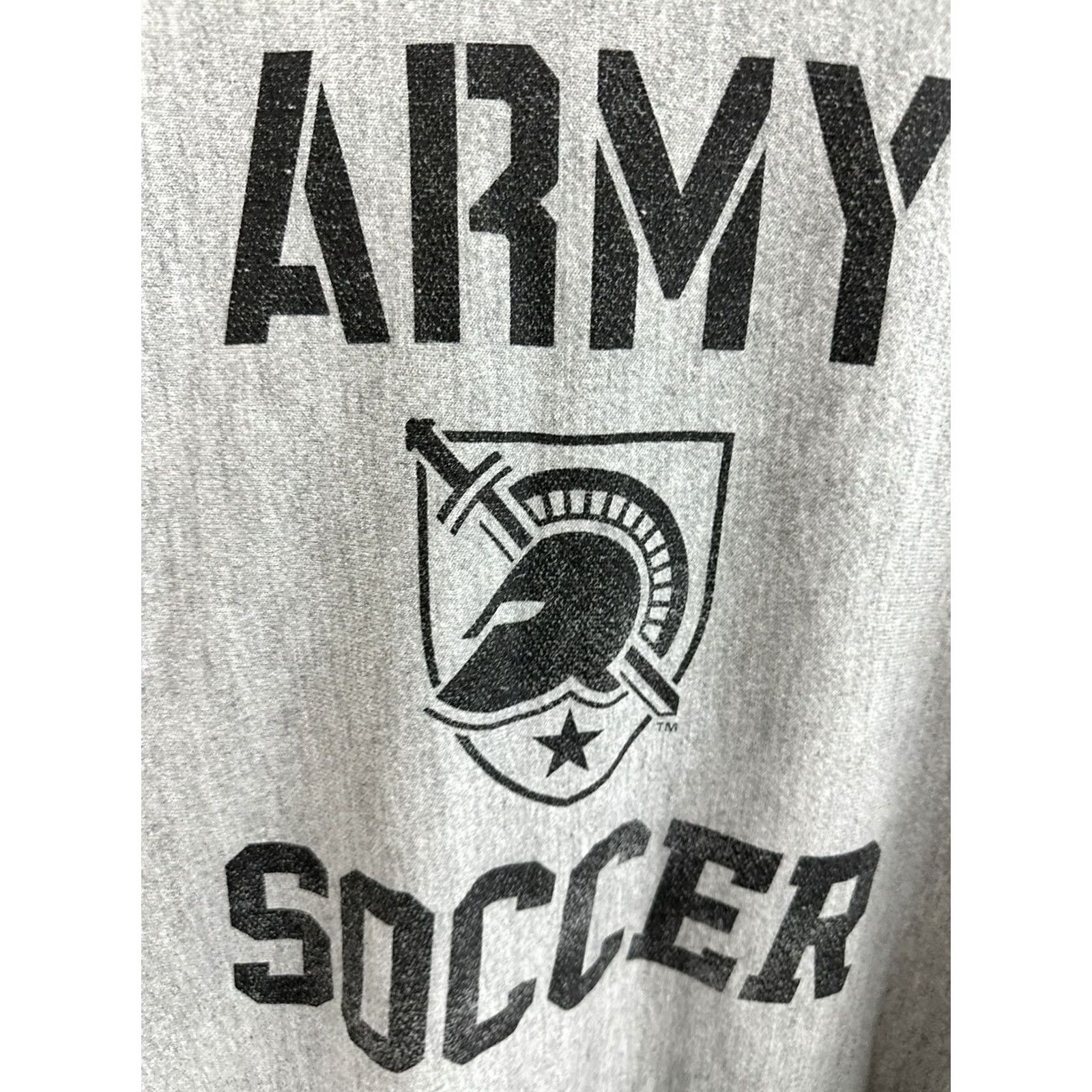 Champion VTG USMA Army Military Academy Soccer Champion Sweatshirt Reverse Weave Crewneck XL Heather Gray Mens Size US XL / EU 56 / 4 - 4 Thumbnail