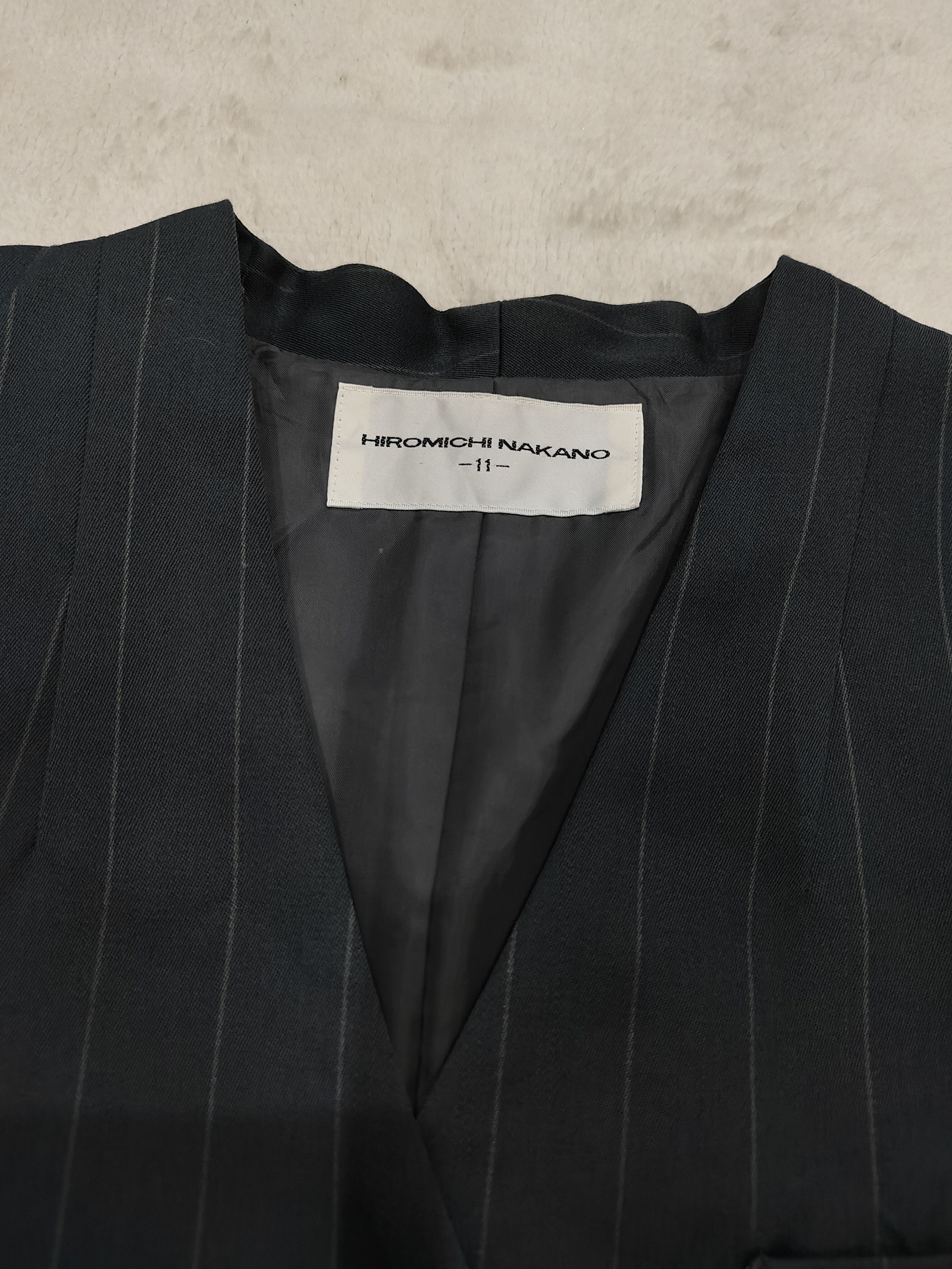 Japanese Brand 🇯🇵 Vtg Hiromichi Nakaro Striped Blazer Jacket Size L / US 10 / IT 46 - 5 Thumbnail