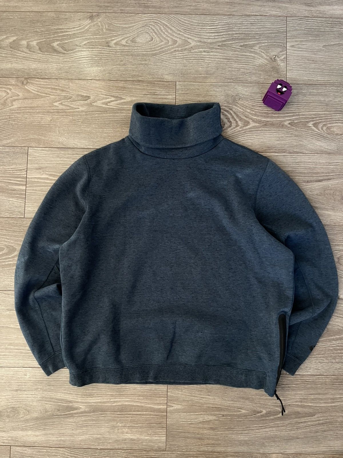 Nike Nike Tech Fleece Blue Ninja Neck Style Regular Sweatshirt Size XL / US 12-14 / IT 48-50 - 8 Thumbnail