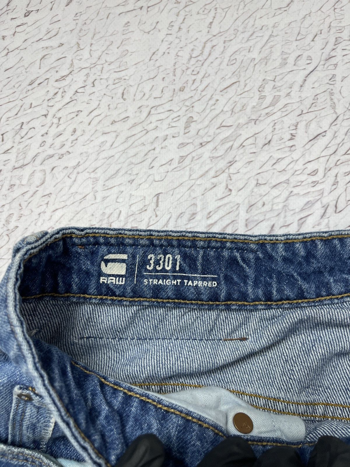 G-Star G-Star Raw Straight Tapered distressed denim jeans pants Size US 32 / EU 48 - 9 Thumbnail