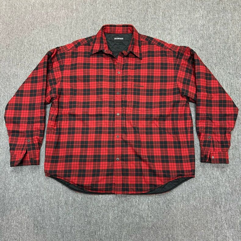 Balenciaga Balenciaga size 39 Red Haig Long Sleeve cotton-padded jack Size US L / EU 52-54 / 3 - 1 Thumbnail