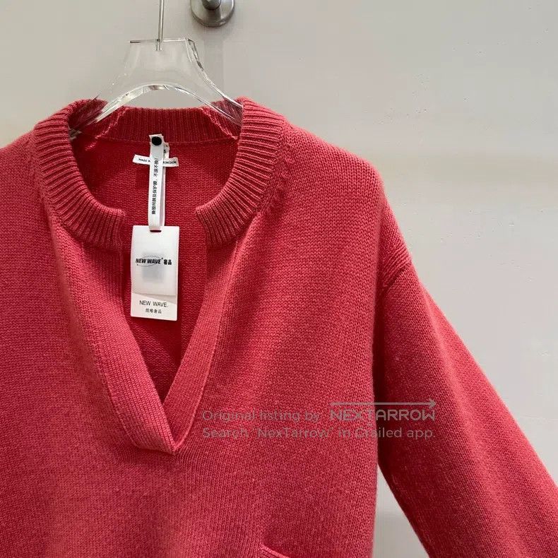 Hermes Hermes Colorless V neck long sleeve cashmere sweater Size XS / US 0-2 / IT 36-38 - 3 Thumbnail