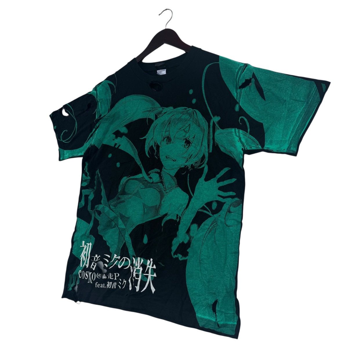 Japanese Brand Hatsune Miku Thrashed Tee Shirt Japanese Music Anime Manga Size US M / EU 48-50 / 2 - 3 Thumbnail