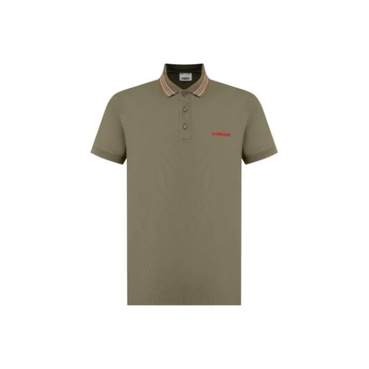Burberry FW21 Logo Stripe Polo Shirt for Men