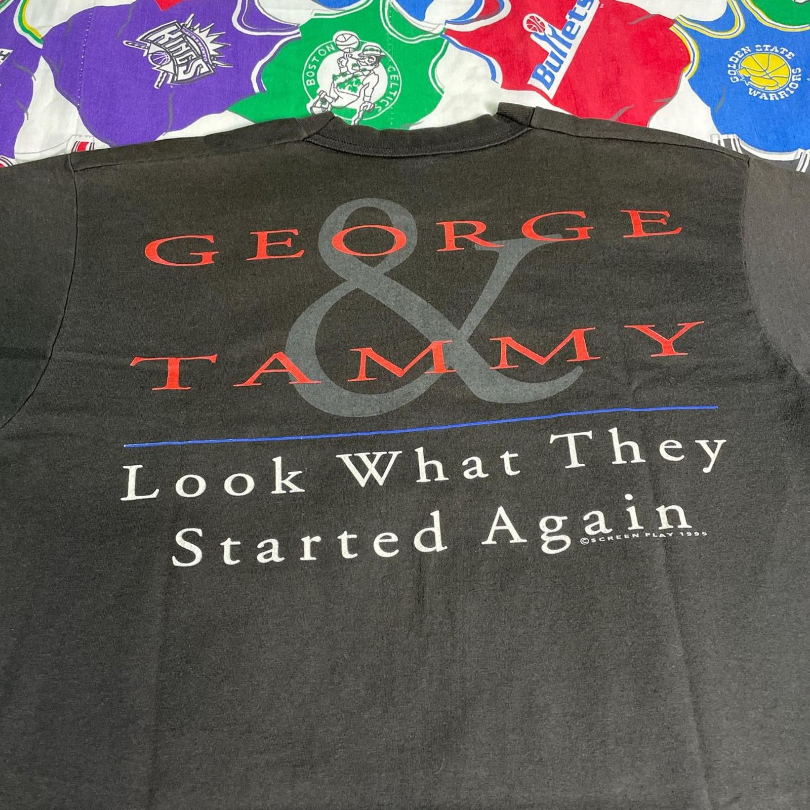 Vintage Vintage 1995 George Jones Tammy Wynette Tour One Country Tee Size US L / EU 52-54 / 3 - 4 Thumbnail