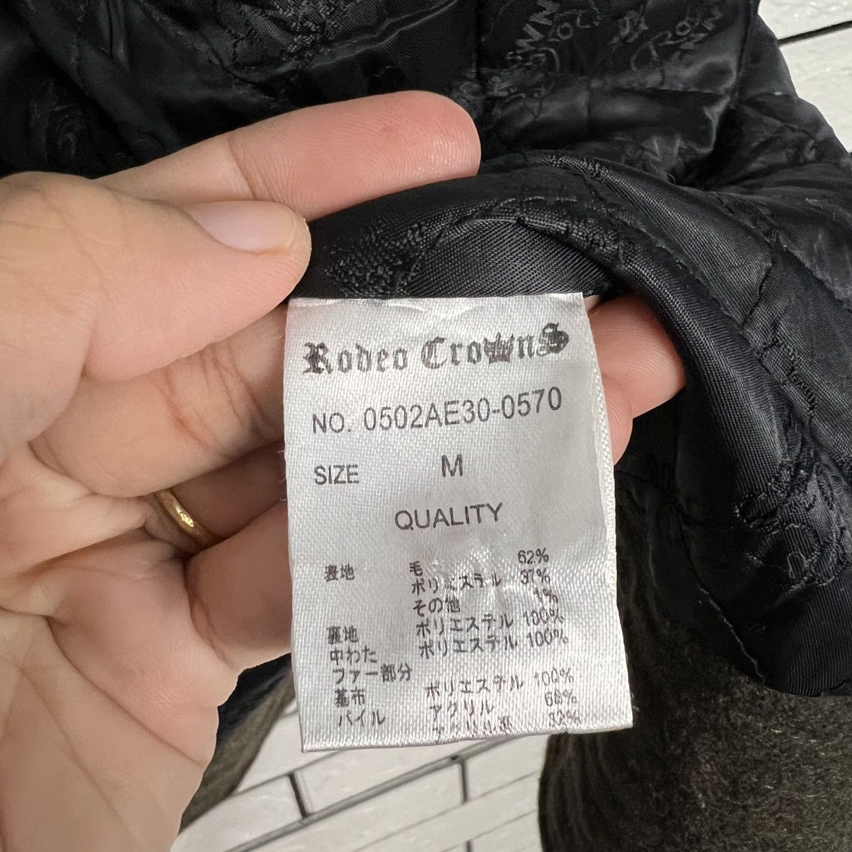 Japanese Brand RODEO CROWNS Faux Fur Hooded Coat Jacket #4088-C186 Size US M / EU 48-50 / 2 - 17 Thumbnail