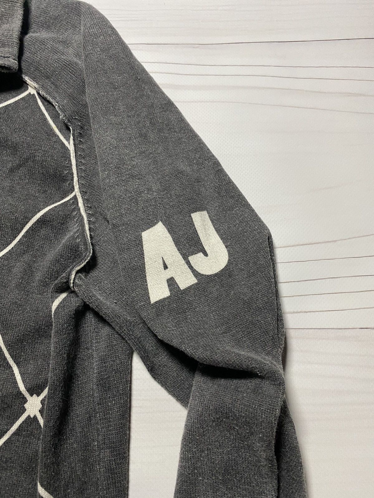 Armani × Vintage Vintage Armani Distressed faded full zip A J sweatshirt Size US S / EU 44-46 / 1 - 12 Thumbnail