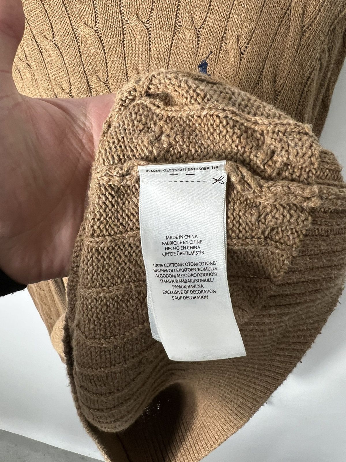 Polo Ralph Lauren Vintage streetwear y2k Polo Ralph Lauren Cable Knit Sweater Size US L / EU 52-54 / 3 - 4 Thumbnail