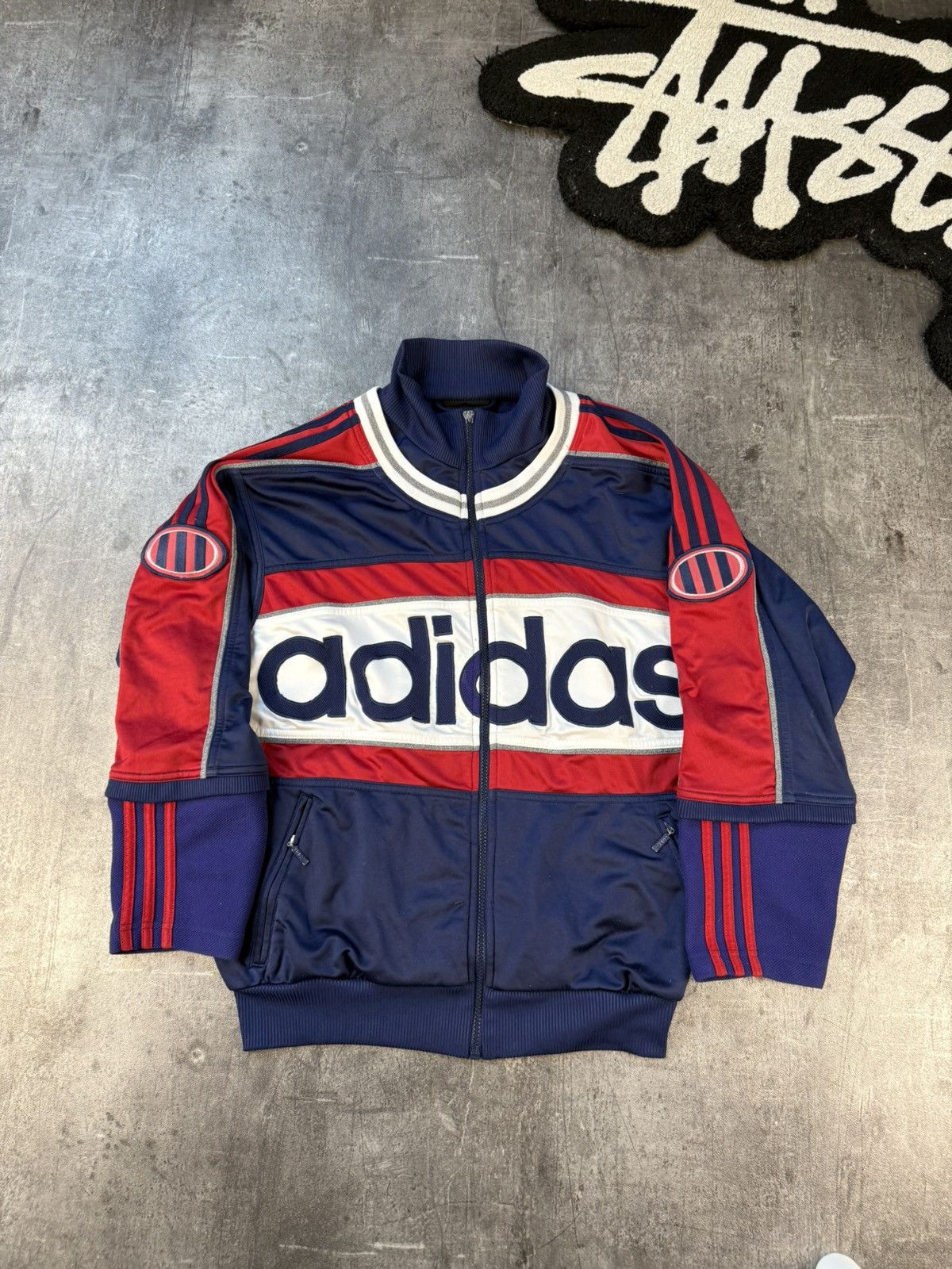 Adidas Adidas vintage hoodie/knit Size US M / EU 48-50 / 2 - 2 Thumbnail