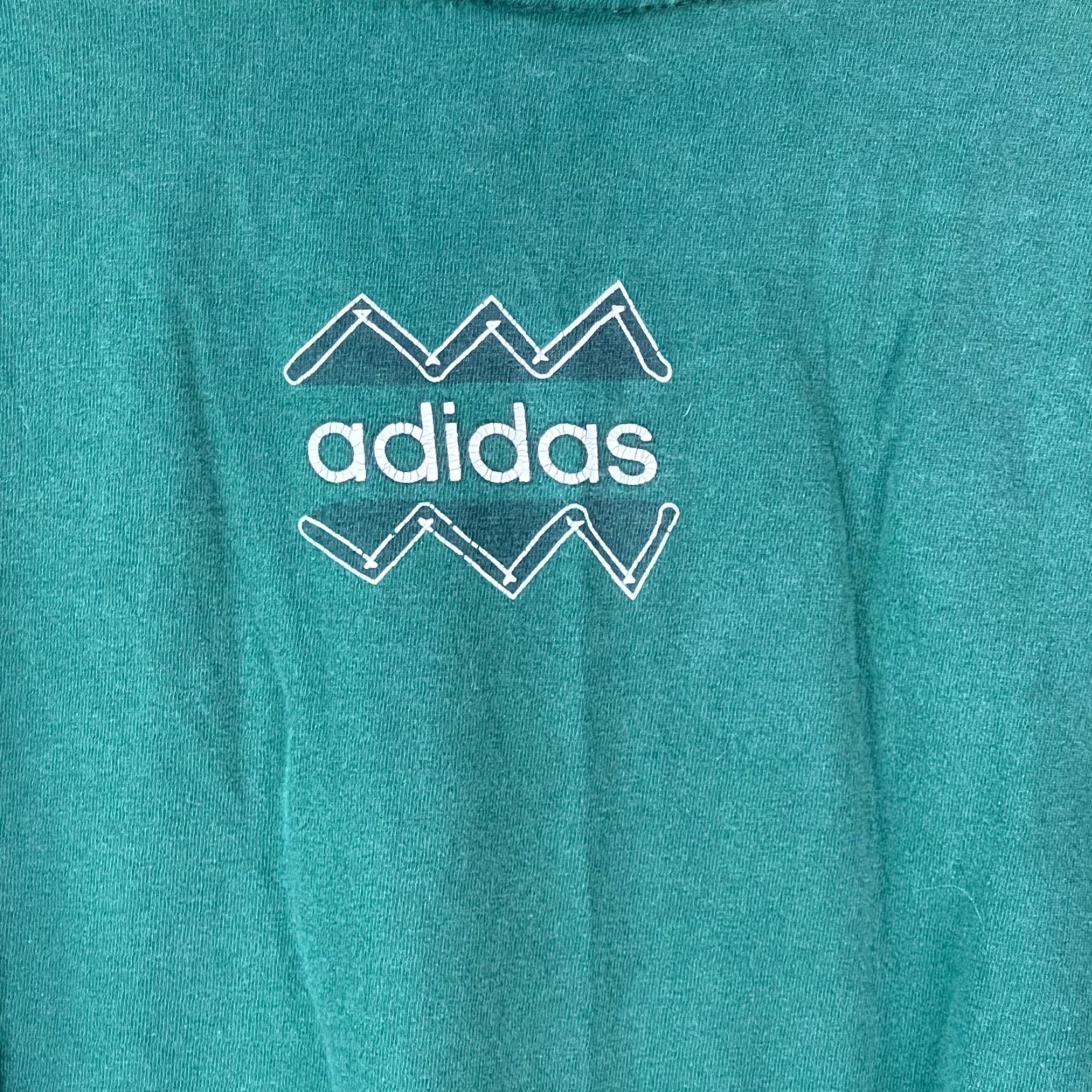 Adidas Adidas T-Shirt Mens Short Sleeve Graphic Green Large Crew Neck 100% Cotton Everyday Casual USA Brand Mens Size US L / EU 52-54 / 3 - 4 Thumbnail