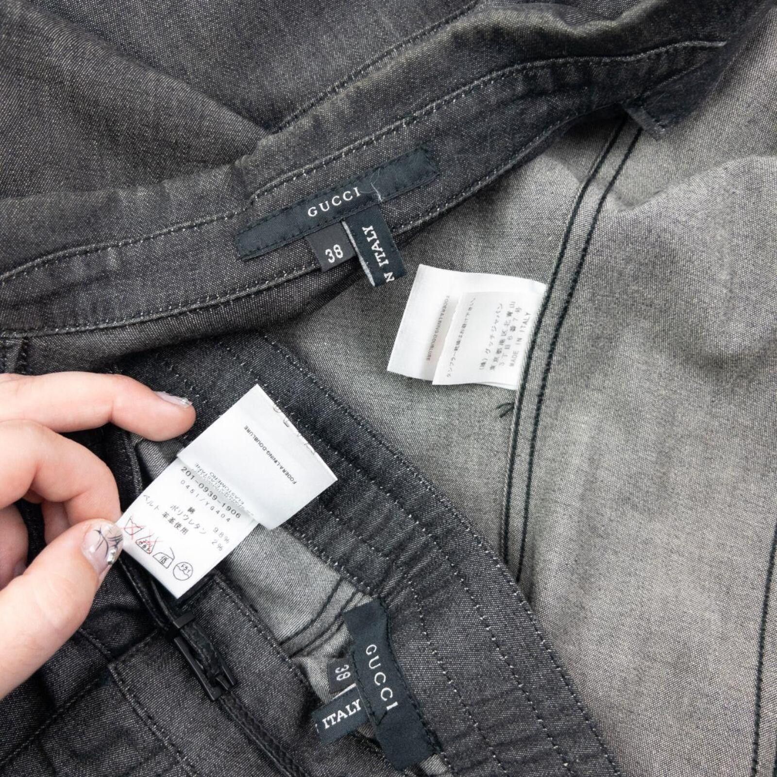 Gucci Vintage 2000s Gucci By Tom Ford Denim Jacket & Jeans Set S Size S / US 4 / IT 40 - 8 Thumbnail