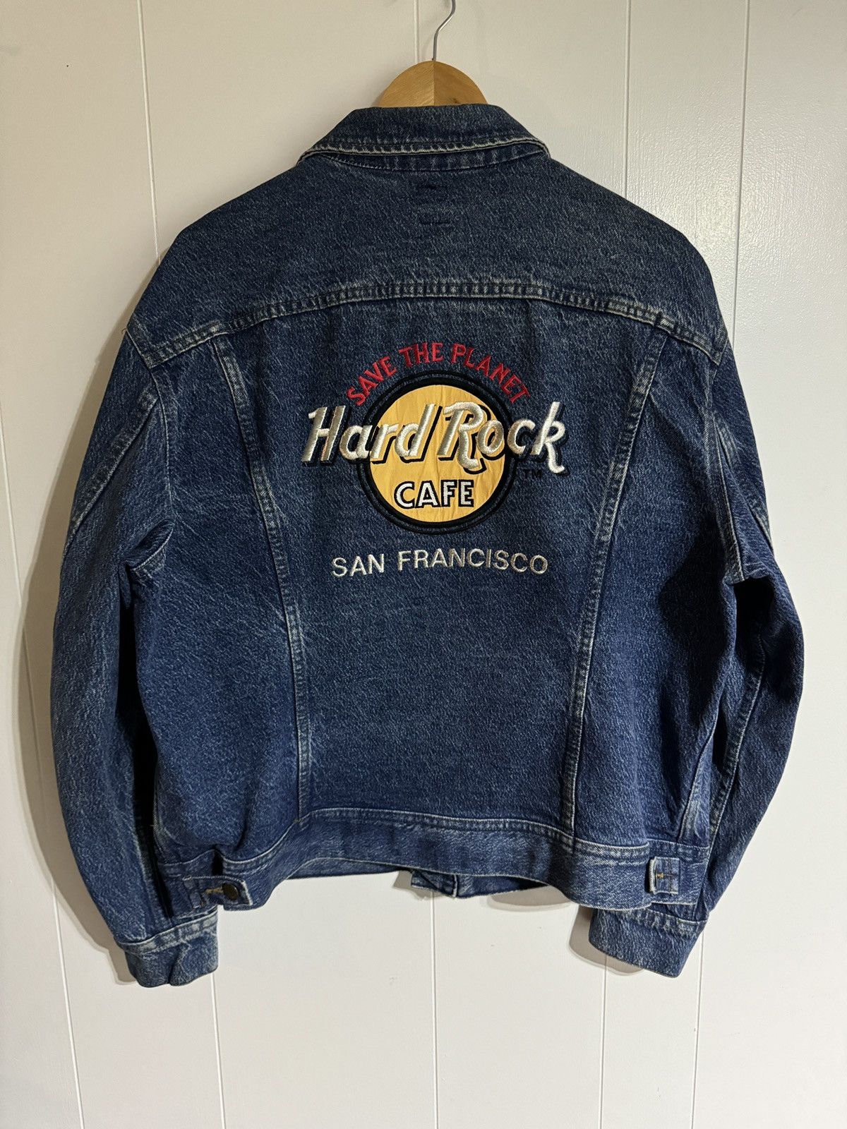 Lee Vintage Lee Hard Rock Cafe Denim Jacket 90s San Francisco Size US L / EU 52-54 / 3 - 1 Thumbnail