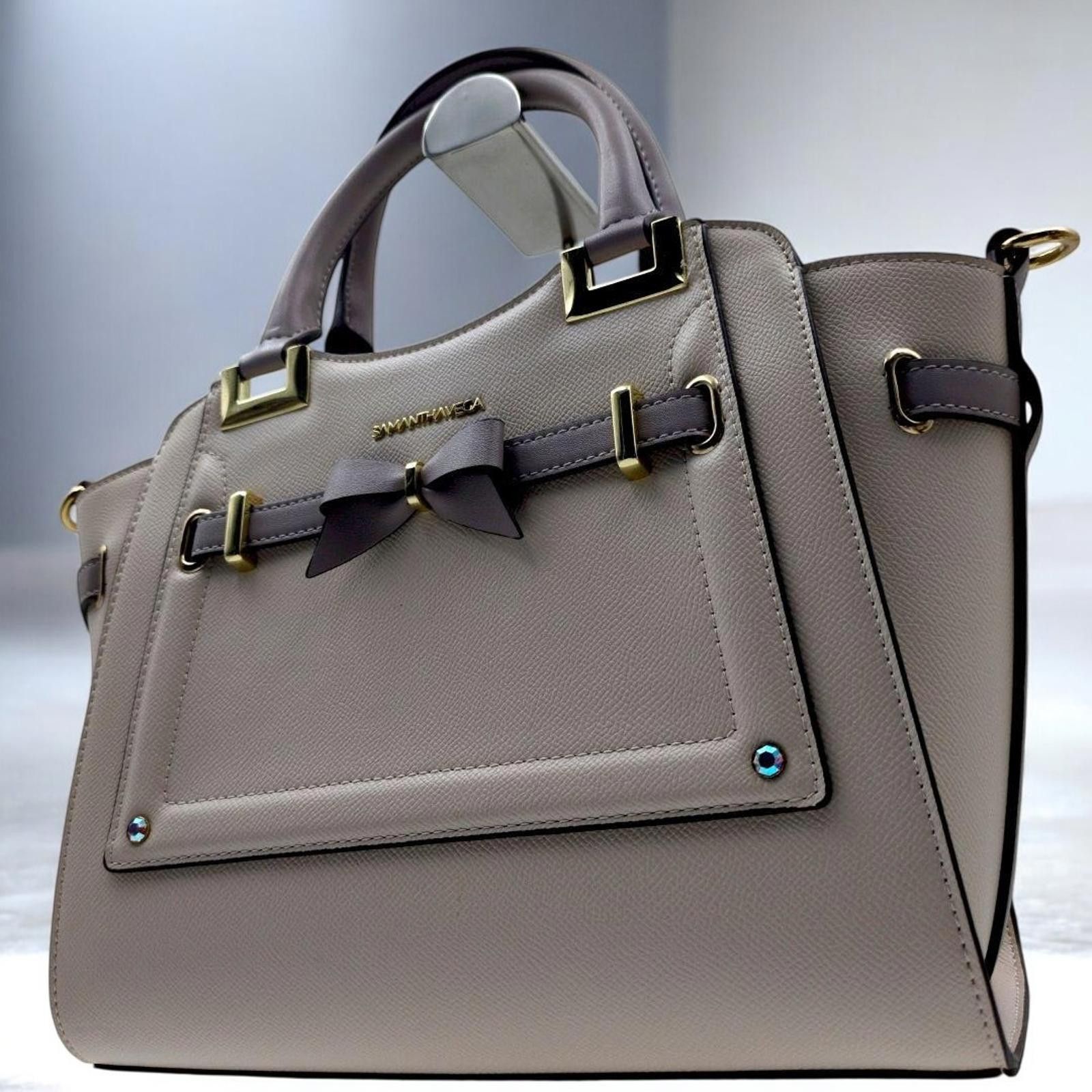 Other Samantha Vega - Women's Satchel Bag with Bow Detail Size ONE SIZE - 3 Thumbnail