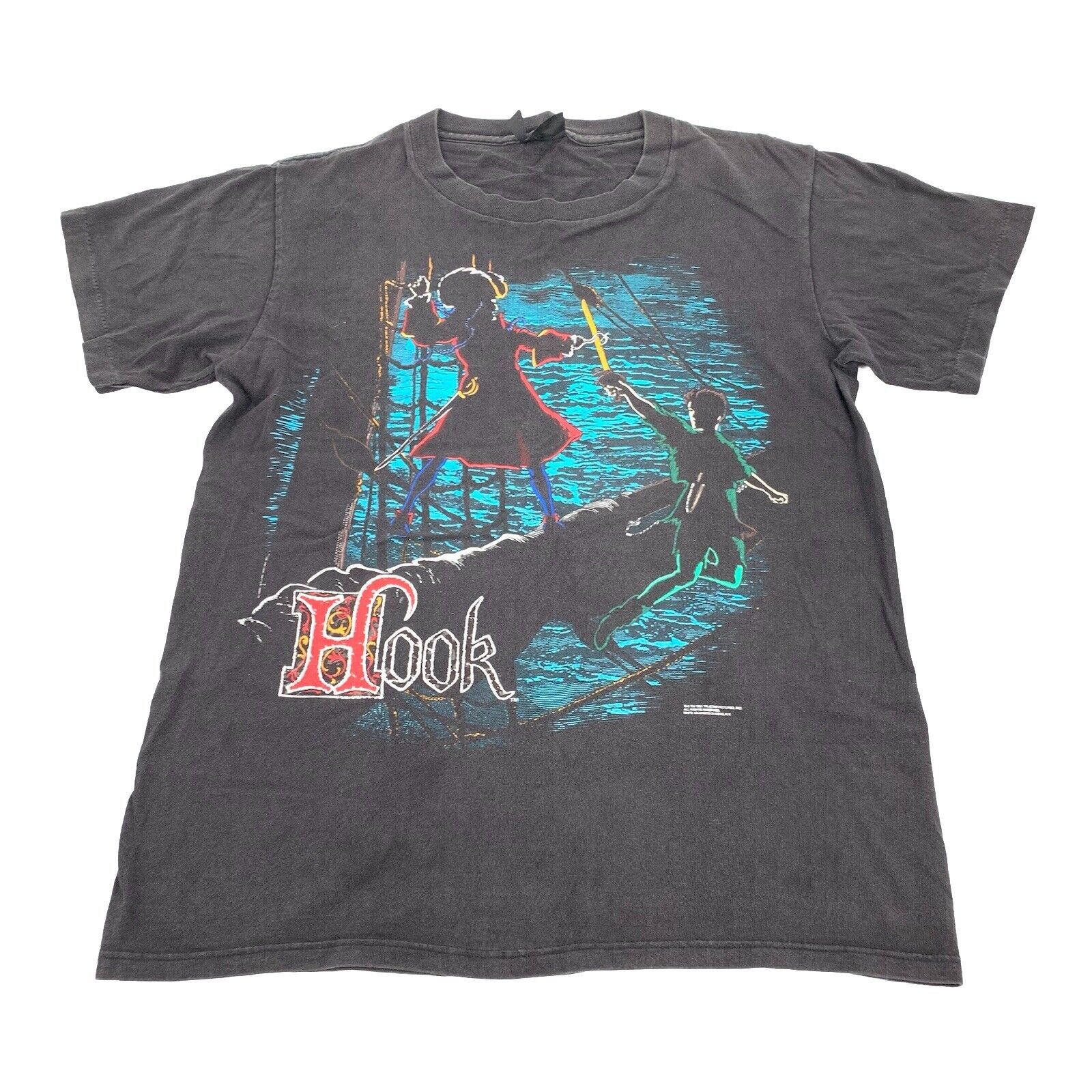 Changes × Vintage RARE Vintage 1991 Hook Movie Promo Single Stitch T-Shirt Size US M / EU 48-50 / 2 - 1 Thumbnail