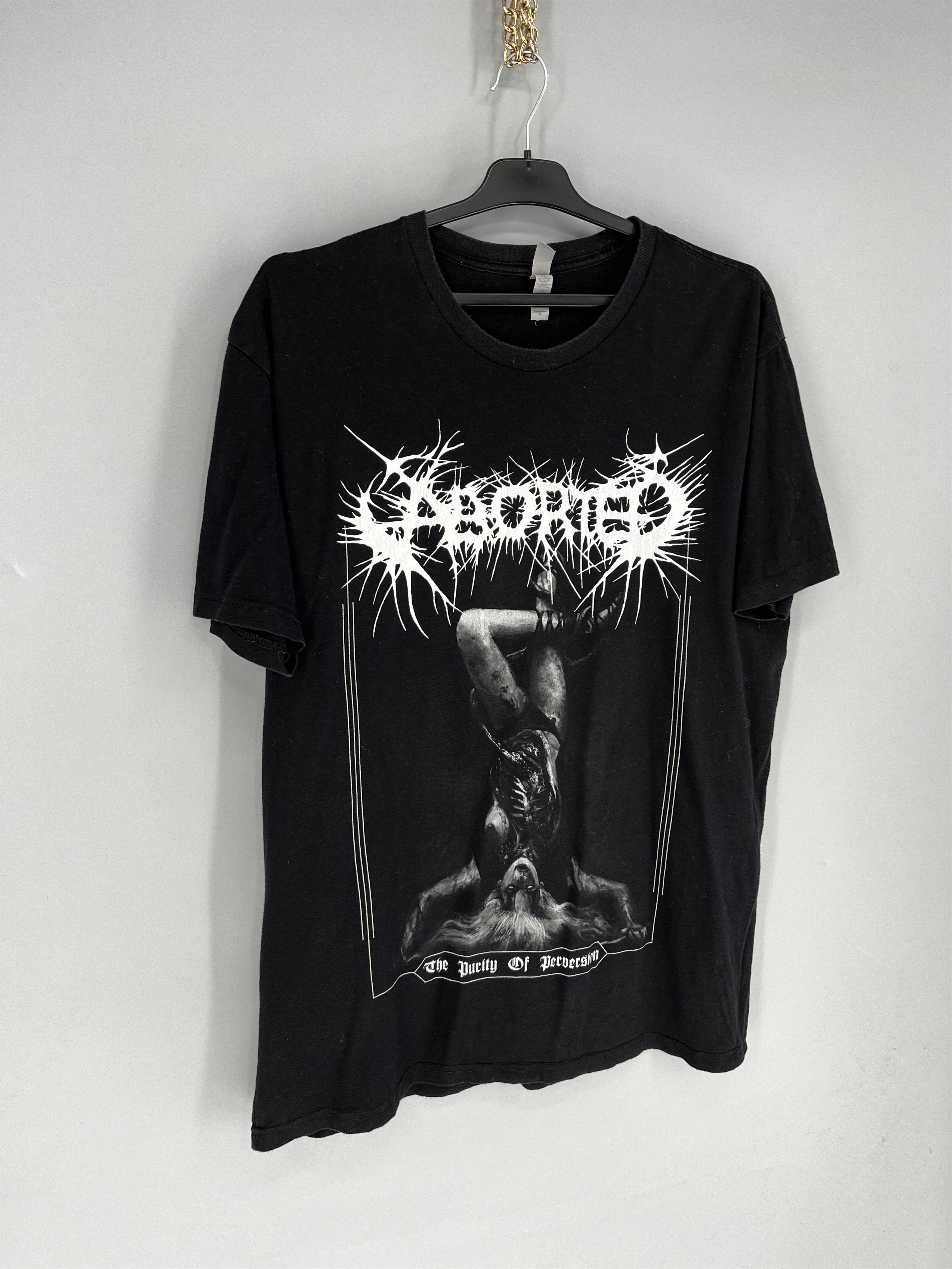 Band Tees The Purity Of Perversion Aborted Band Black T-Shirt Cotton Size US XL / EU 56 / 4 - 2 Thumbnail