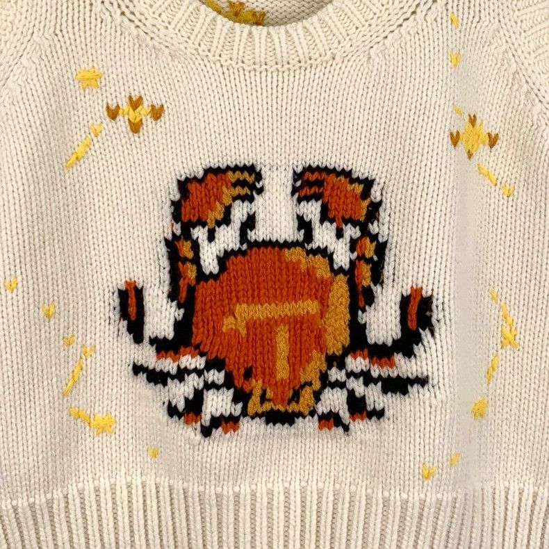 Dior Dior 22 Tanabata Series Beige Crab Inlaid Wool Round Neck Size S / US 4 / IT 40 - 4 Thumbnail