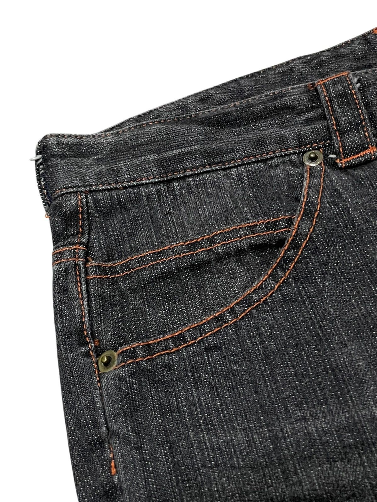 Japanese Brand × Le Grande Bleu (L.G.B.) × Vintage Peace Symbol Japanese Brand Flared Denim Jeans Size US 30 / EU 46 - 19 Thumbnail