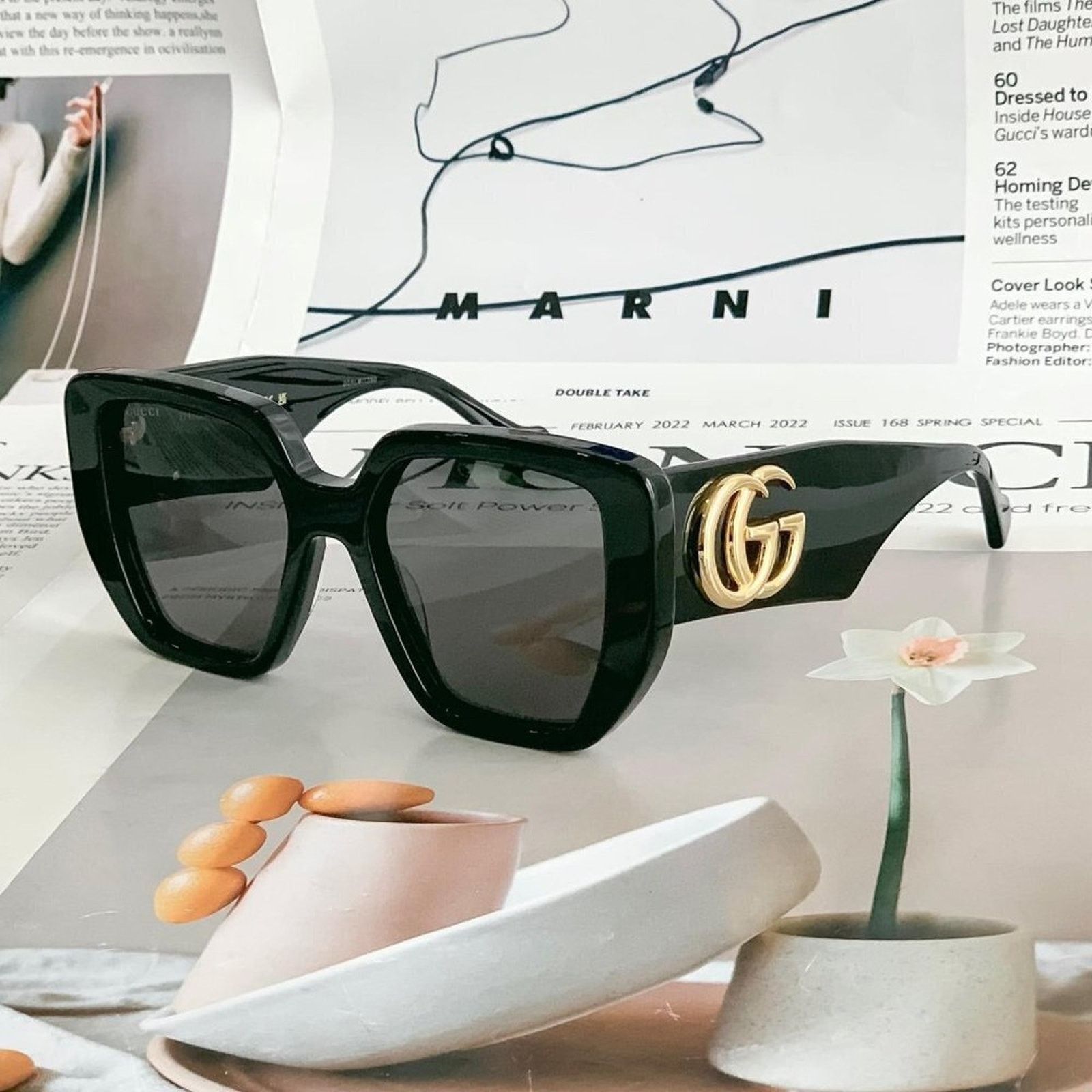 Gucci Gucci NWT Gucci GG0956s-003 Oversized(GG0956S-003-54) Size ONE SIZE - 6 Thumbnail