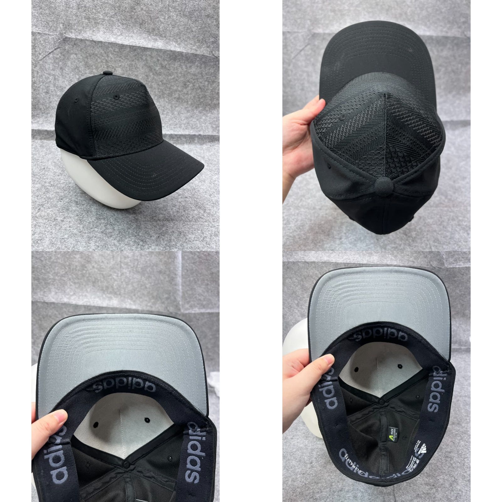 Adidas Adidas Hat Cap Fitted Adult Medium Black Geometric Poly Blend Golf Climalite Mens Cap Hat Geometric Golf Hat Adidas Cap Medium Black Mens Size ONE SIZE - 8 Thumbnail