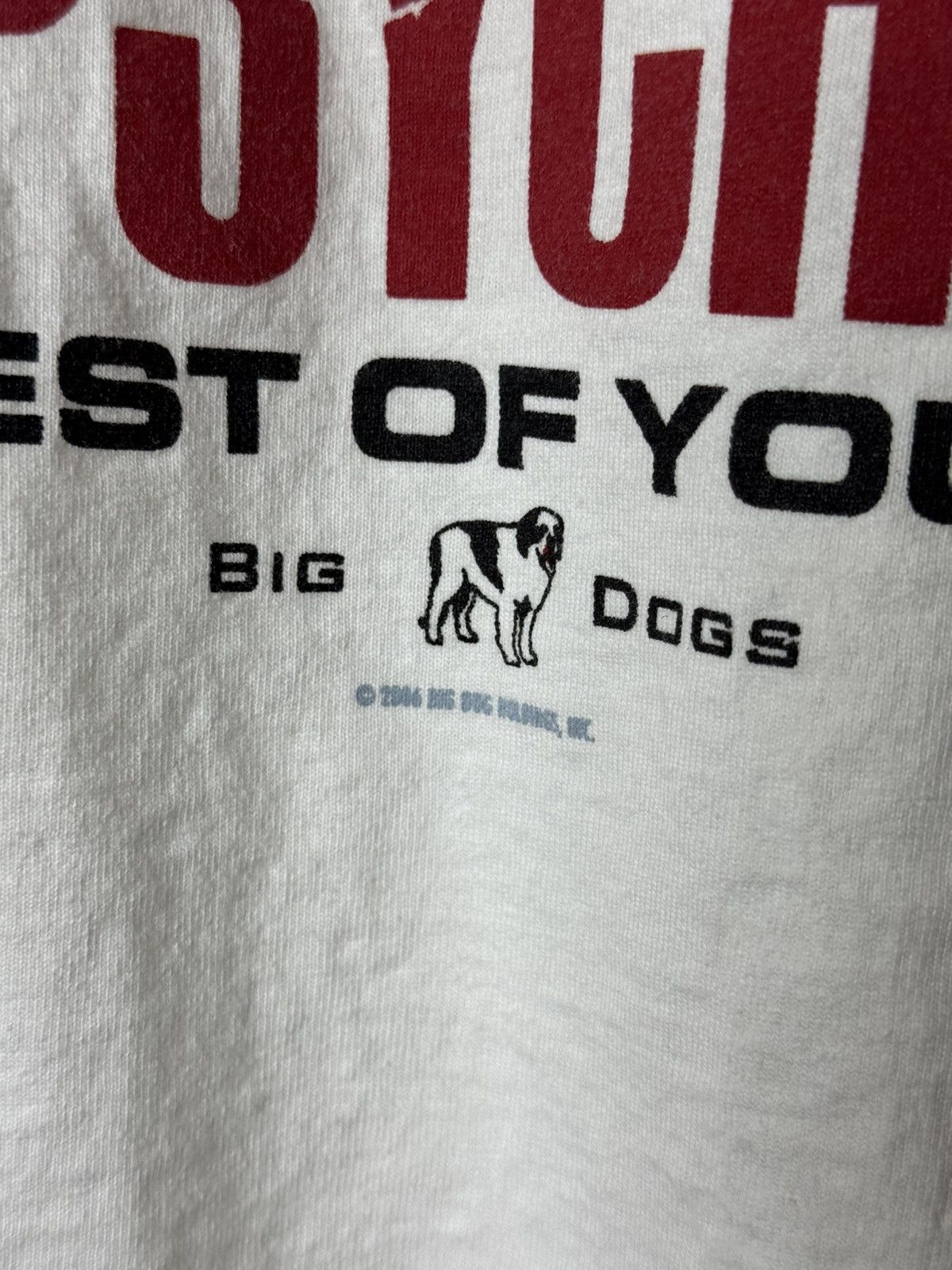 Big Dogs Vintage Y2K Big Dogs Psycho White T-Shirt size XL SHIP ASAP Size US XL / EU 56 / 4 - 5 Thumbnail
