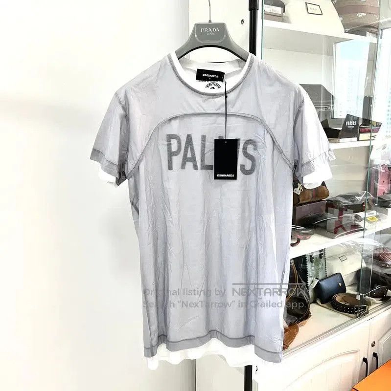 Dsquared2 DSQUARED2 Summer White Cotton T-Shirt for Men . Size US S / EU 44-46 / 1 - 1 Thumbnail