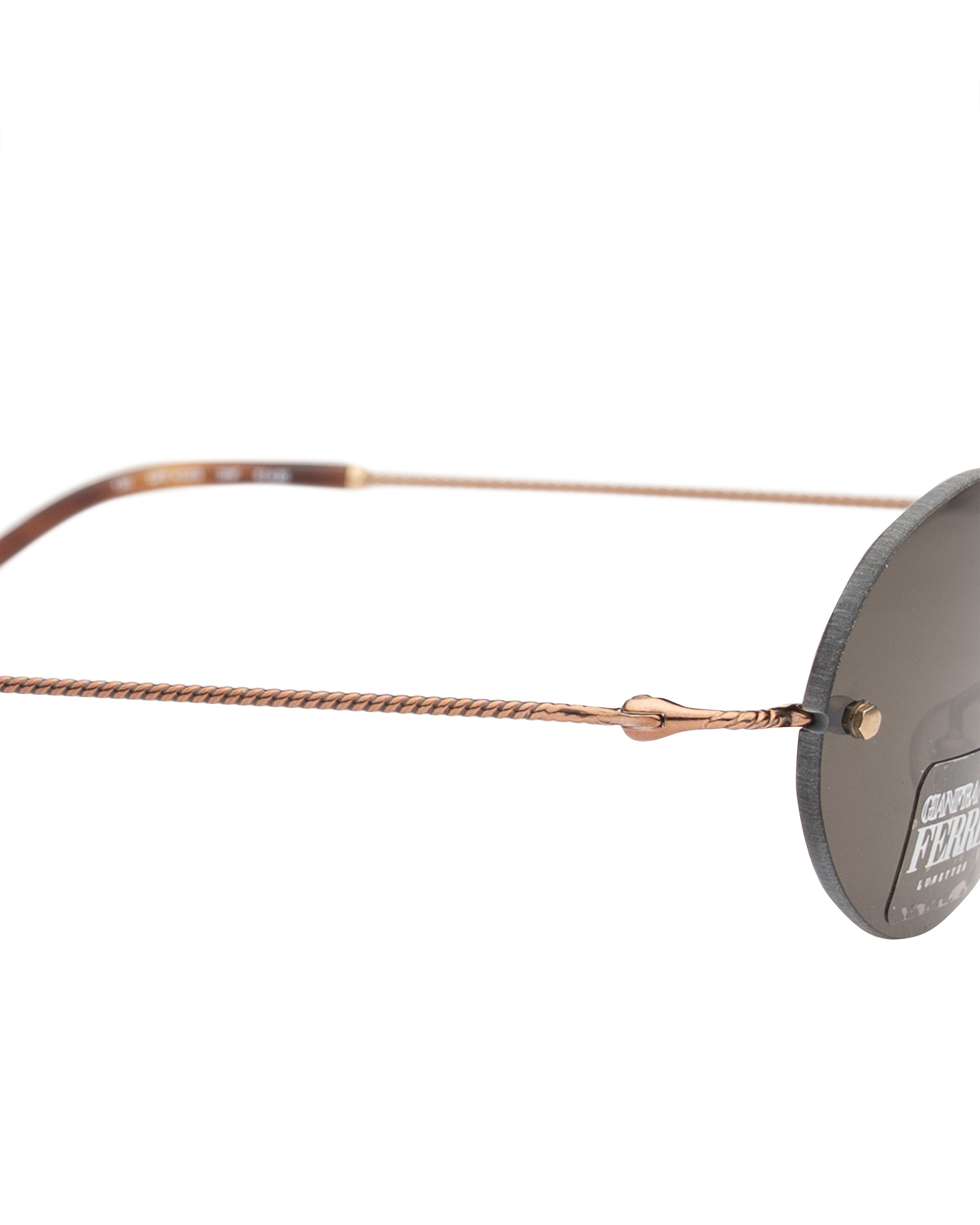 Gianfranco Ferre Gianfranco Ferre 90's Brown Oval Rimless Sunglasses Size ONE SIZE - 2 Thumbnail