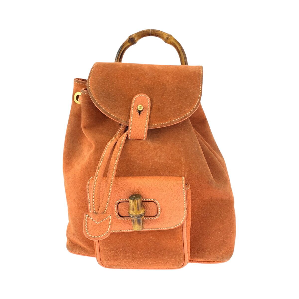 Gucci Gucci Gucci Bamboo Suede Backpack Leather Backpack 003 3444 0030 DUTY FREE for USA Size ONE SIZE - 1 Thumbnail