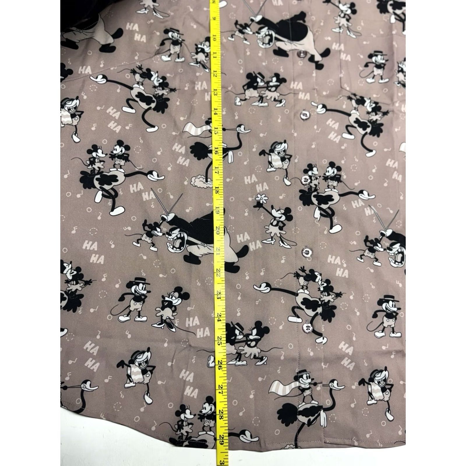 Disney Disney RSVLTS 100 Shirt Mickey Saves The Day Kunuflex Button Up 2XL Short Sleeve Multicolor Womens Size XXL / US 16-18 / IT 52-54 - 4 Thumbnail