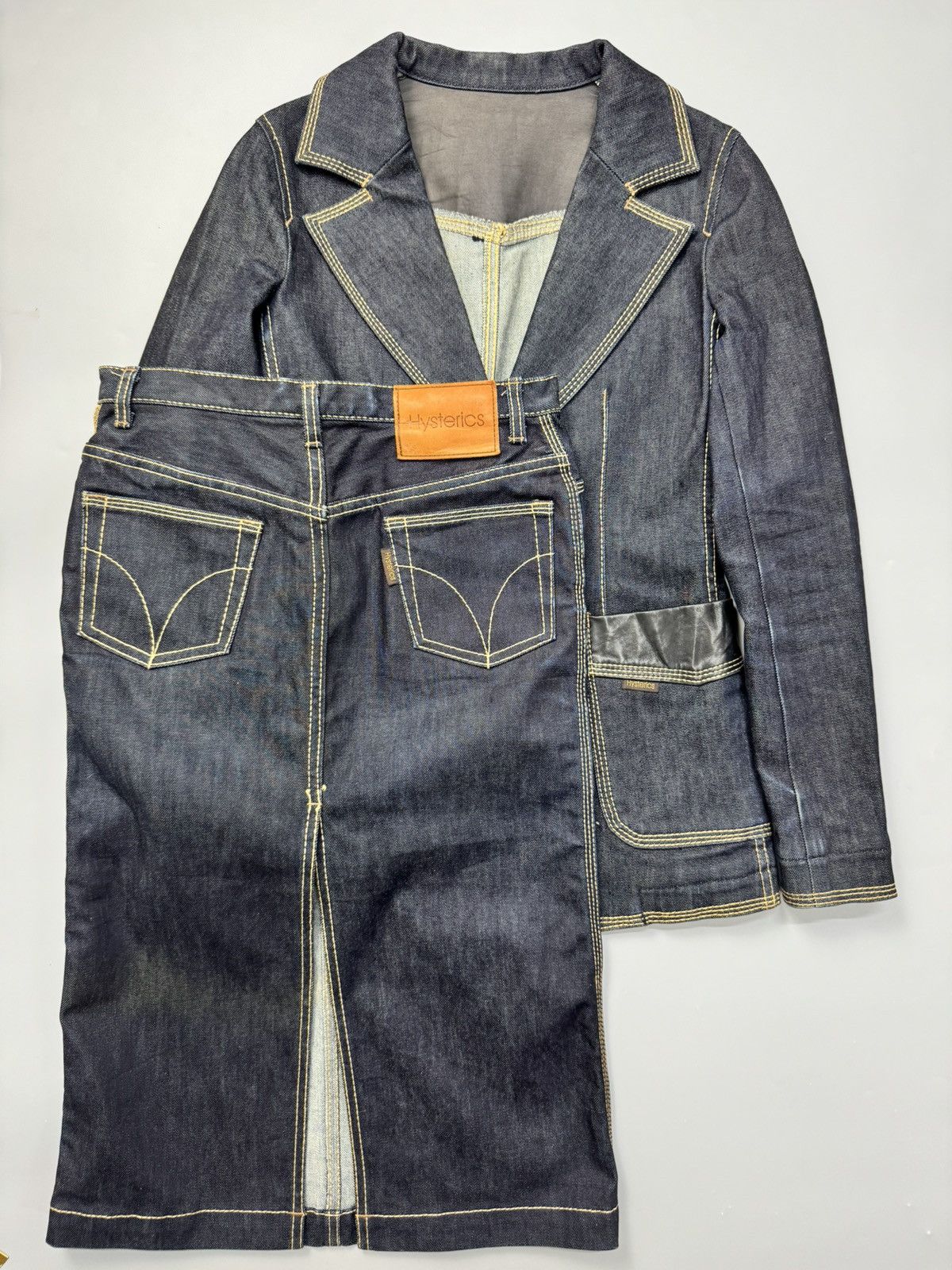 1 Pair Vintage Hysteric Glamour Indigo Denim/Leather