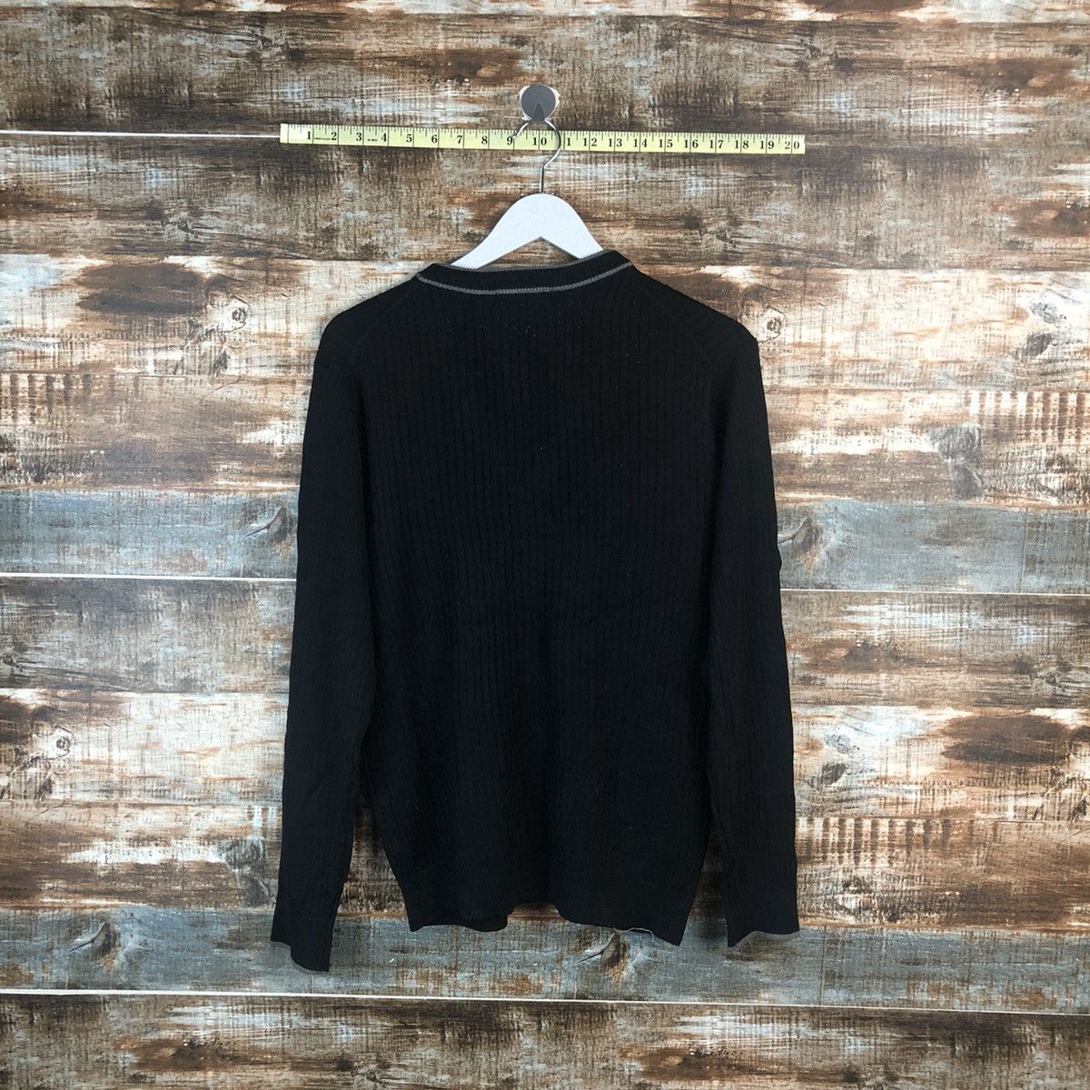 Japanese Brand UJ Black vintage plain Cardigan Knitwear #A2267 Size US M / EU 48-50 / 2 - 12 Thumbnail