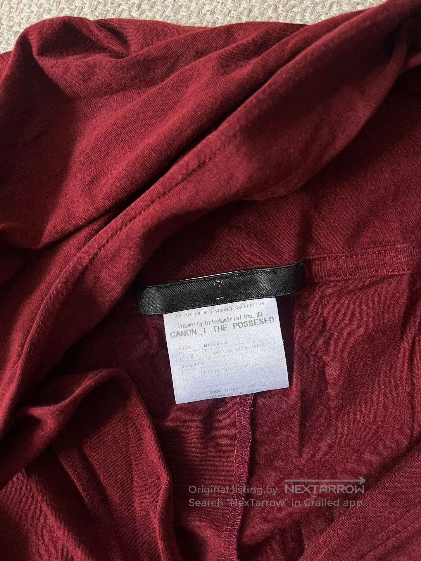Julius Julius_7 Red Long Sleeve Cardigan. Size US M / EU 48-50 / 2 - 9 Thumbnail