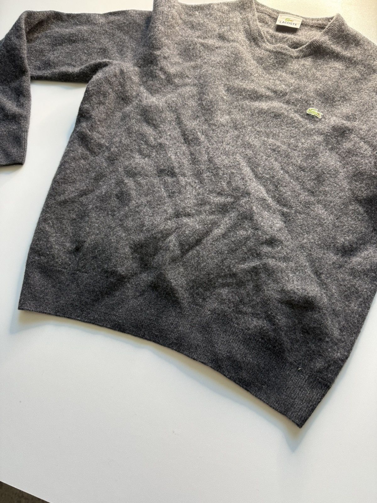 Lacoste × Vintage LACOSTE WOOL SWEATER, ORIGINAL, WARM, SOFT, SIZE M Size US M / EU 48-50 / 2 - 5 Thumbnail