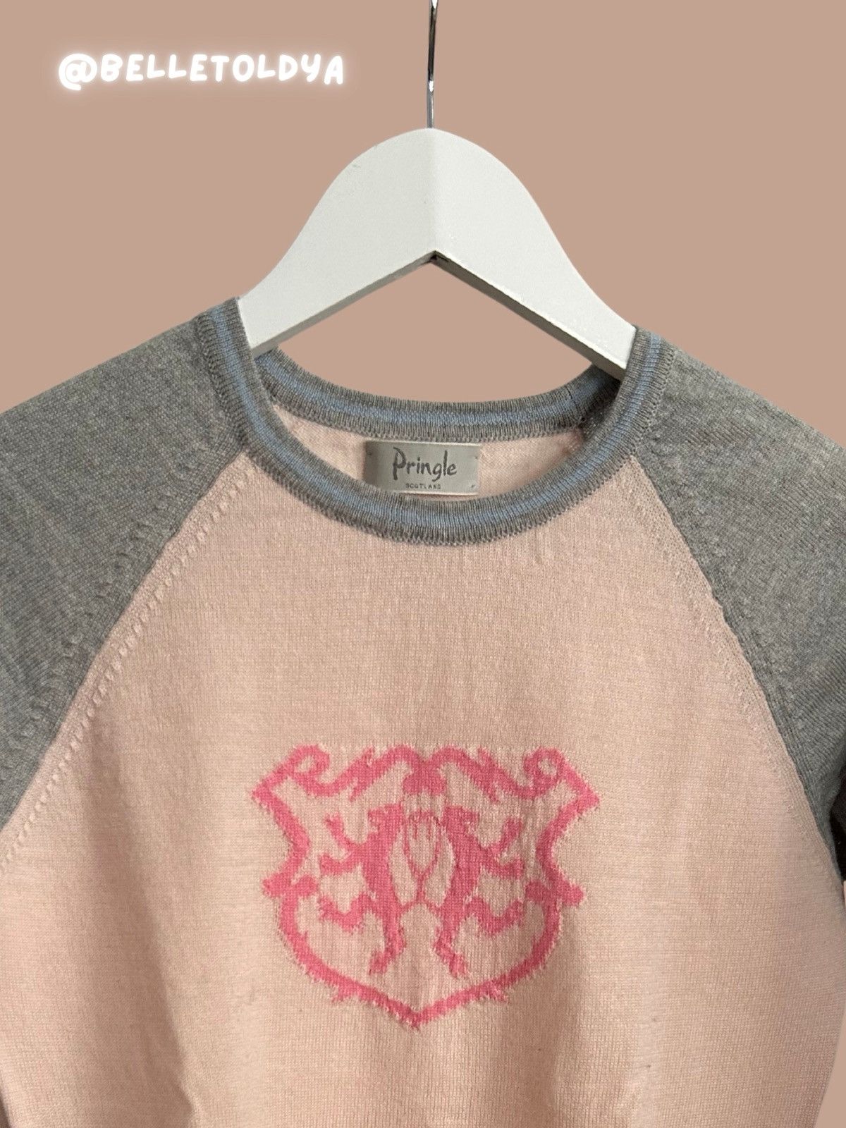 Pringle Of Scotland Pringle of Scotland Rose Long sleeve Sweater Size S / US 4 / IT 40 - 2 Thumbnail