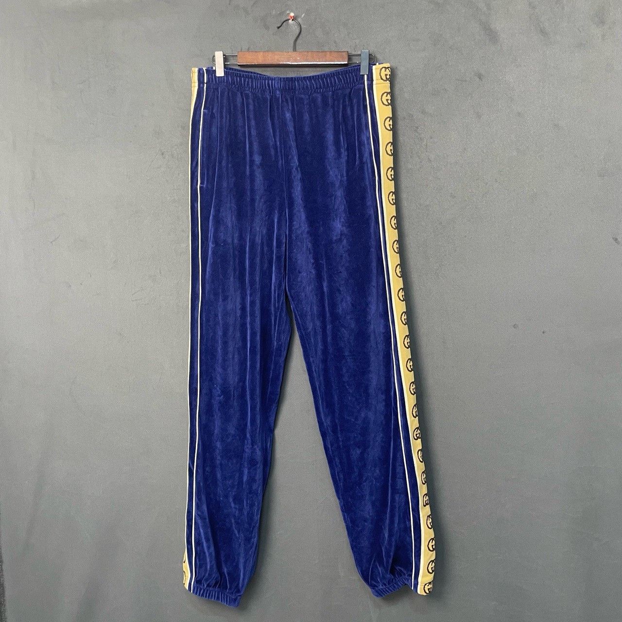 Gucci Gucci Blue 3m side full-print trousers 2501-Nextarrow Size US 28 / EU 44 - 1 Thumbnail