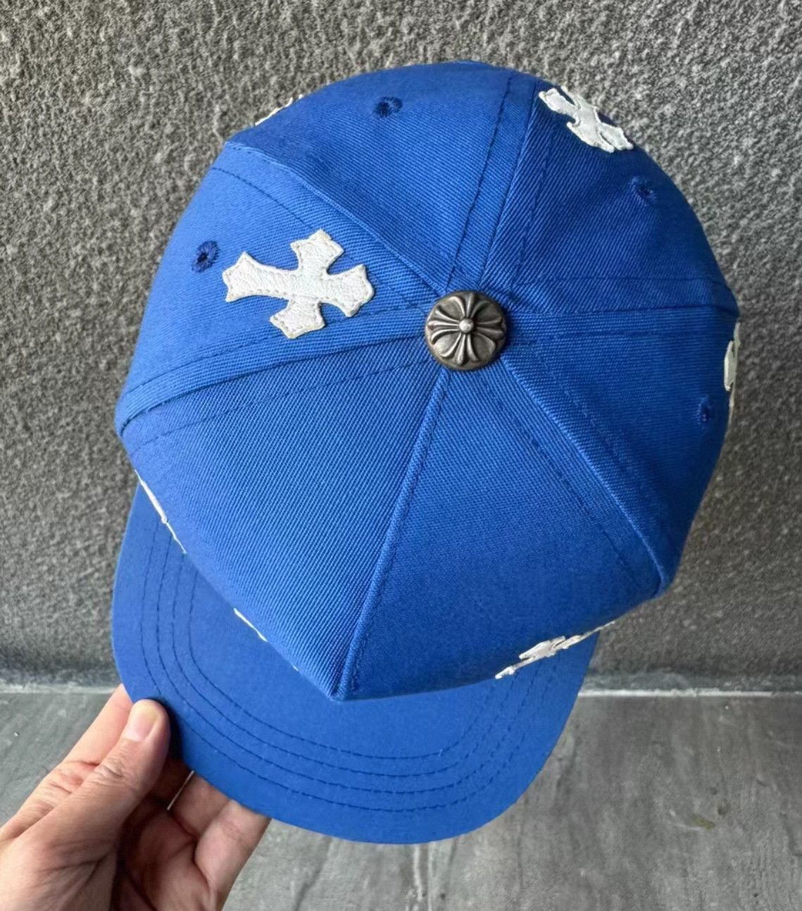 Chrome Hearts Chrome Hearts Blue Baseball Cap with White Logo. Size ONE SIZE - 5 Thumbnail