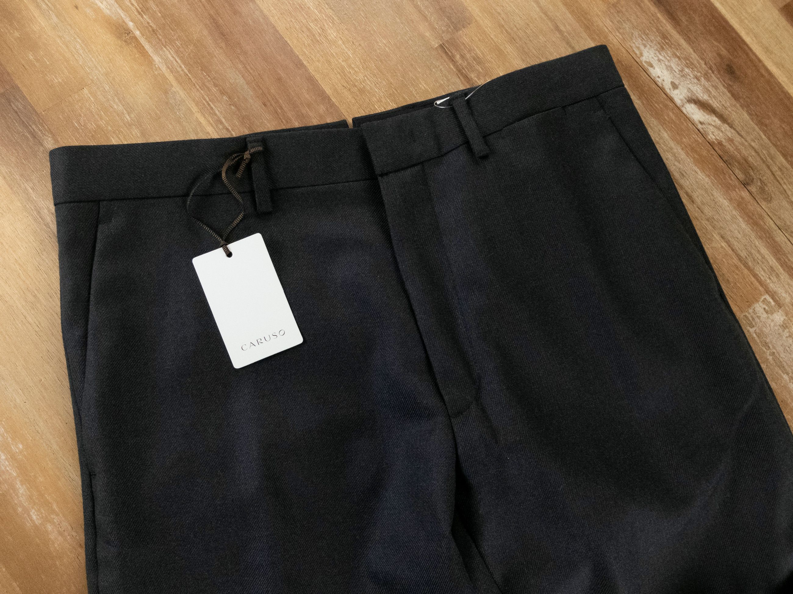 Caruso CARUSO dark gray wool sport pants trousers 32 authentic NWT Size US 32 / EU 48 - 2 Thumbnail
