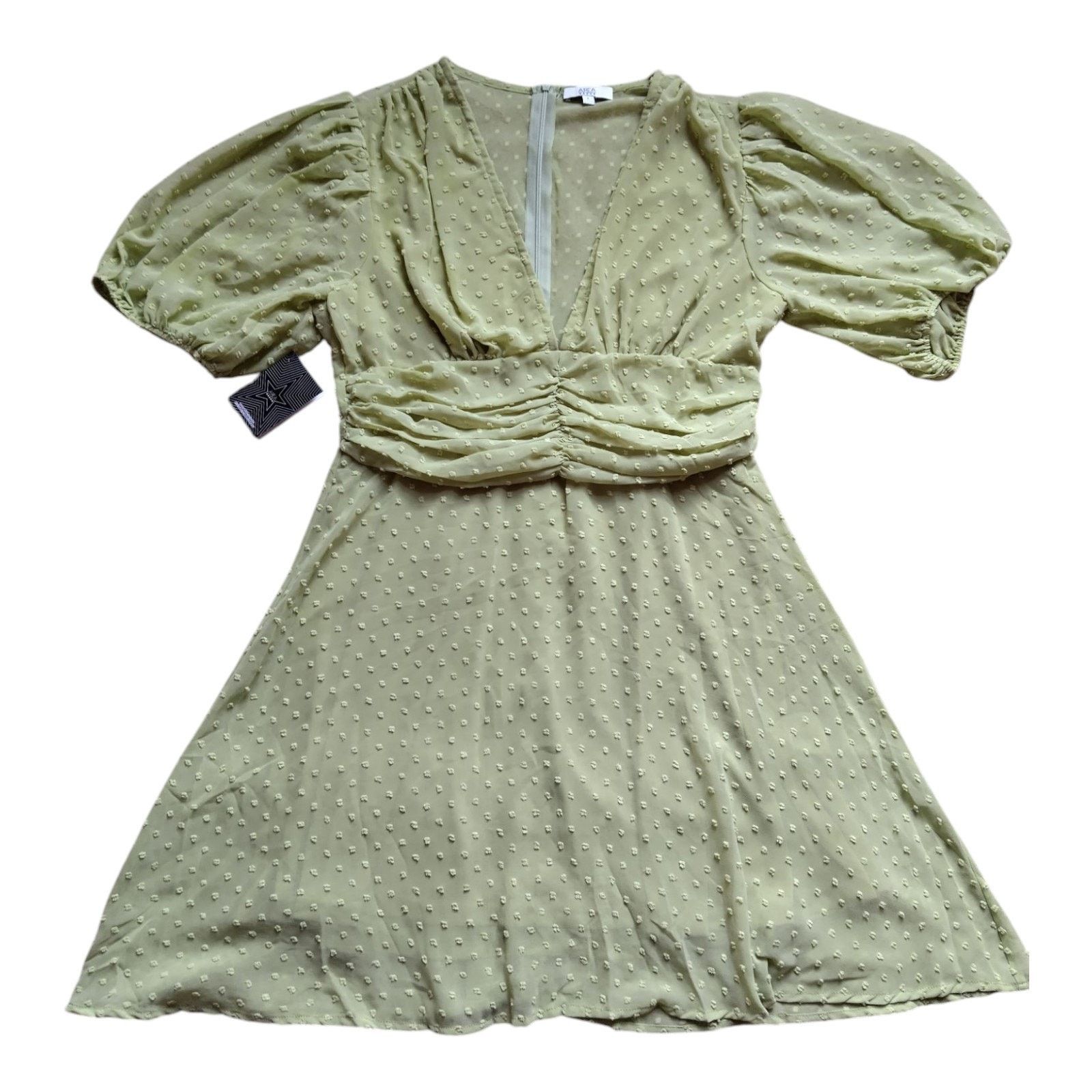 Other NWT Women's Area Stars Light Green Dress, Large Size L / US 10 / IT 46 - 1 Thumbnail