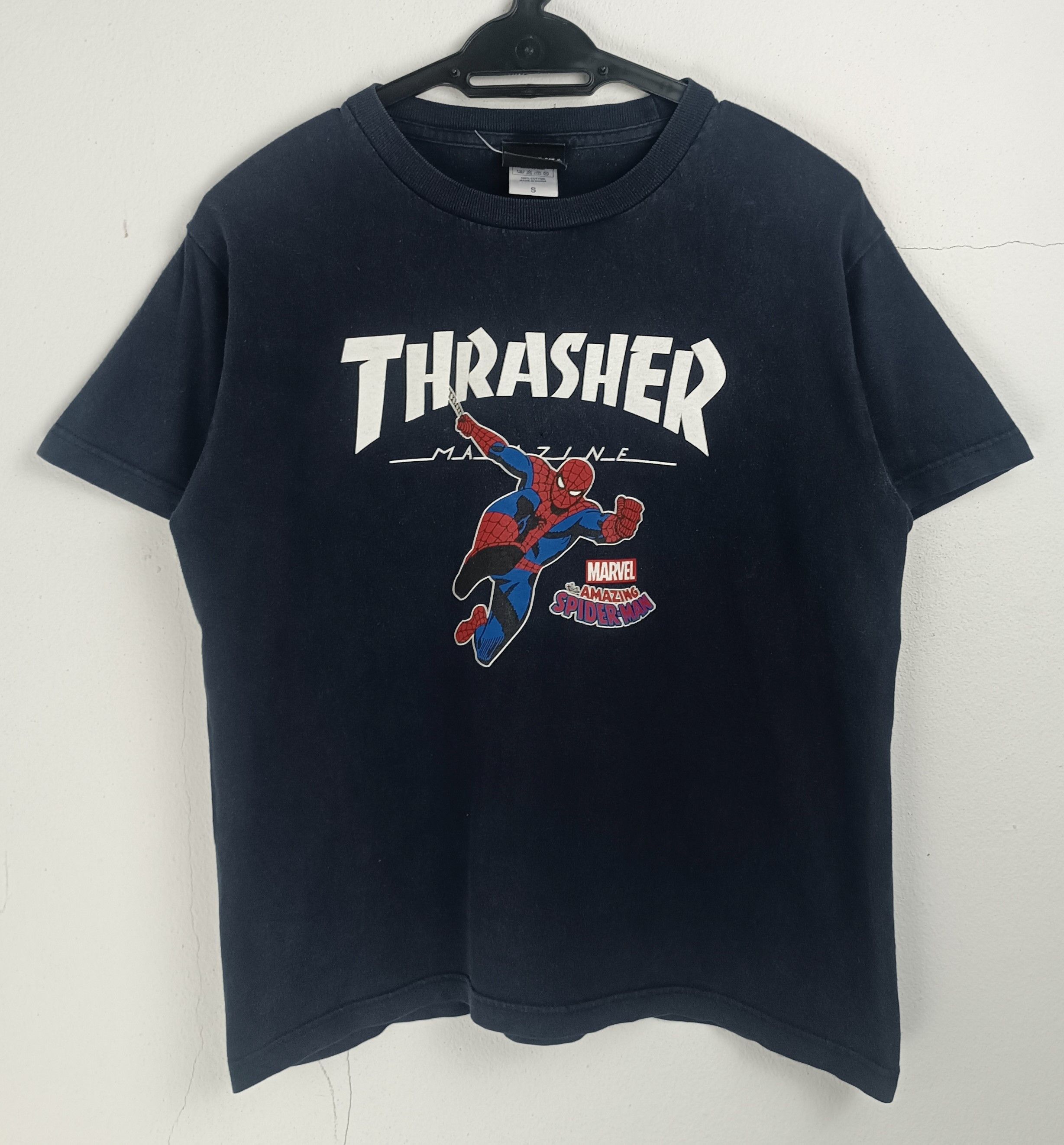 Marvel Comics VINTAGE THRASHER X MARVEL SPIDERMAN FADED TEE IRONMAN XMEN Size US S / EU 44-46 / 1 - 3 Thumbnail