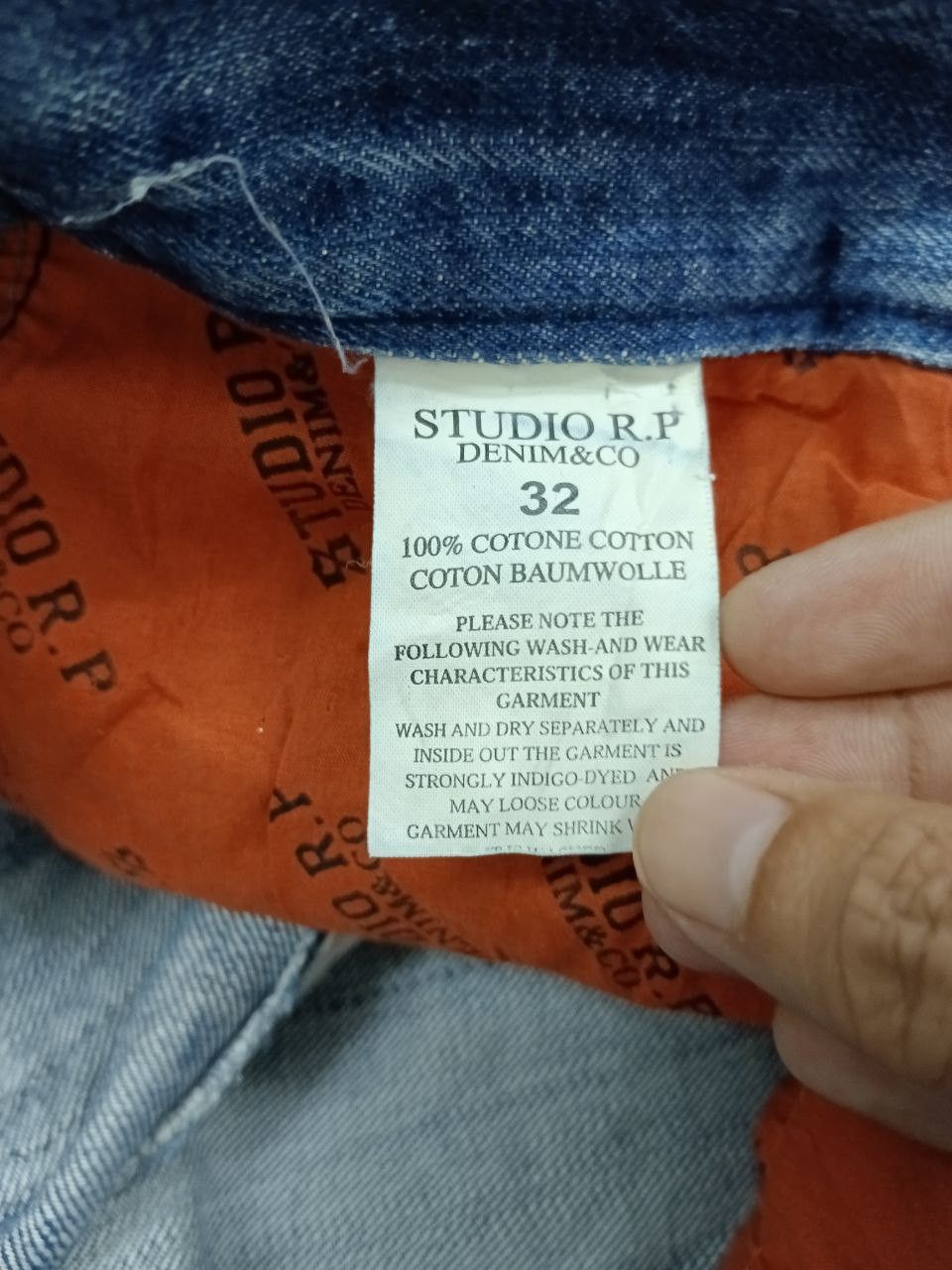 Japanese Brand FLARE SICK STUDIO RP DENIM PANTS Size US 32 / EU 48 - 7 Thumbnail