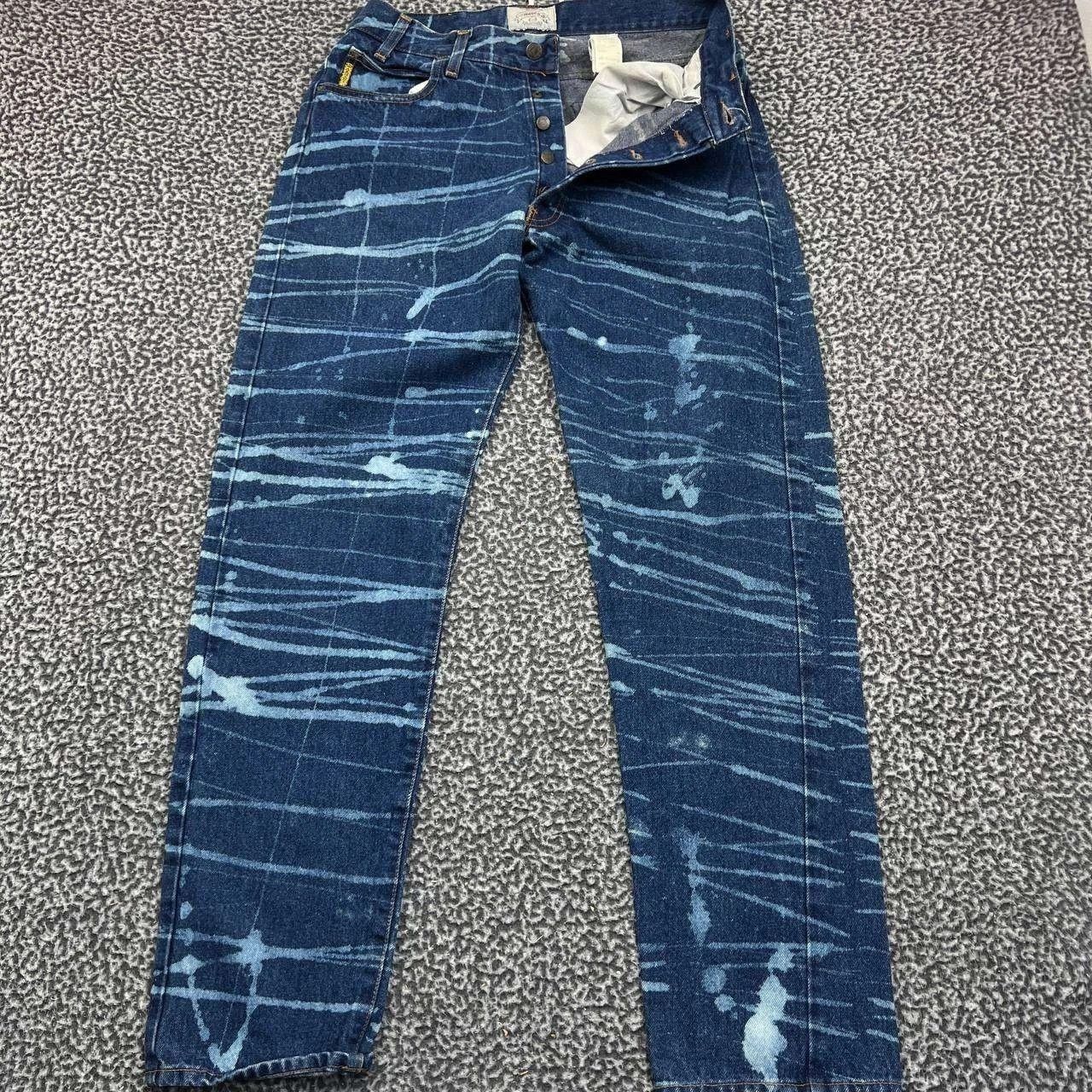 Giorgio Armani Vintage Giorgio Armani Jeans 32x32 Bleach Splatter Denim Size US 32 / EU 48 - 1 Thumbnail
